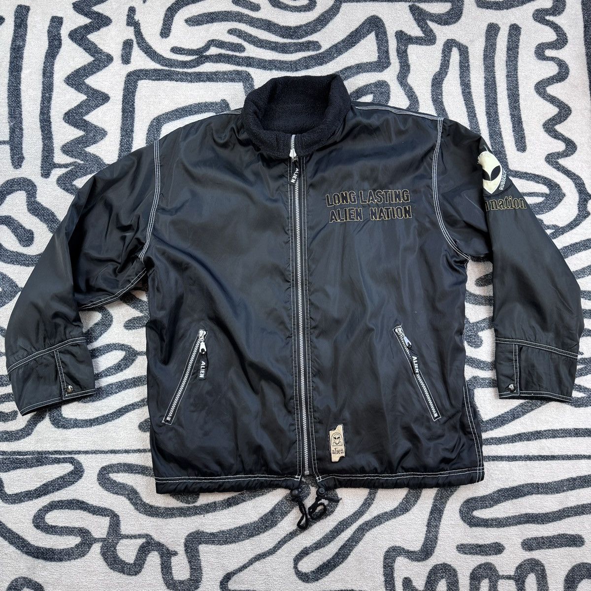 Alien Workshop Alien Workshop Beschwa Black Reversible Fleece Jacket L Size US L / EU 52-54 / 3 - 1 Thumbnail