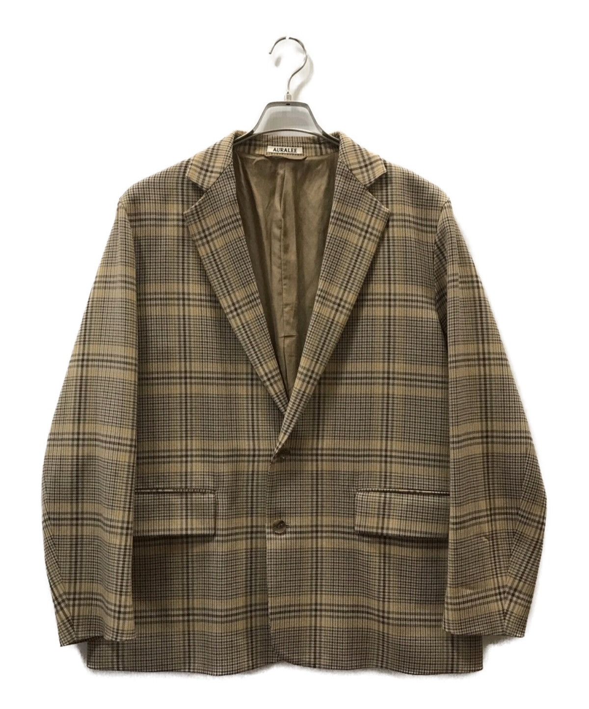 Auralee Washed Finx Herringbone Jacket | Grailed