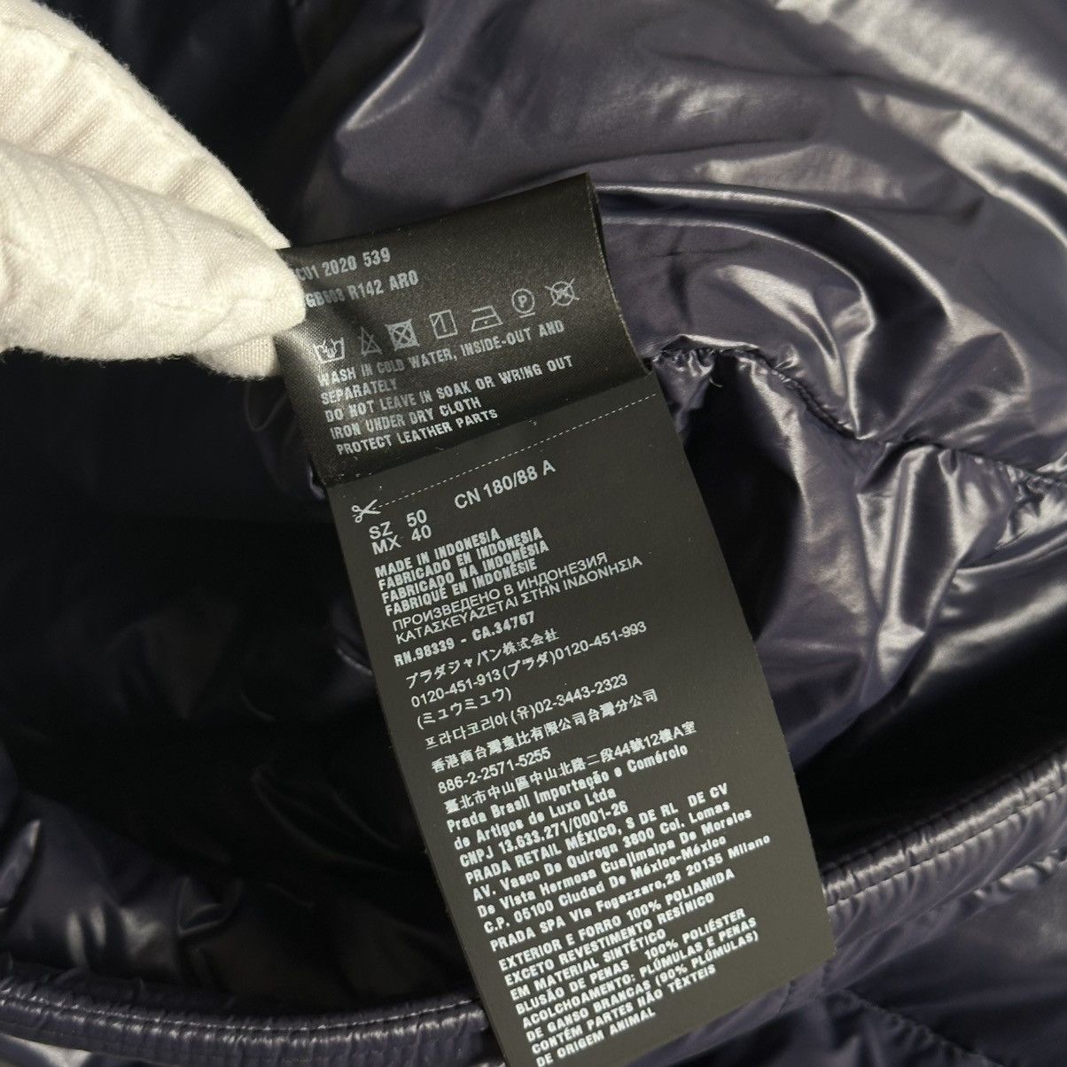 Prada Prada Moto Nylon Puffer Down Jacket Size US L / EU 52-54 / 3 - 7 Thumbnail
