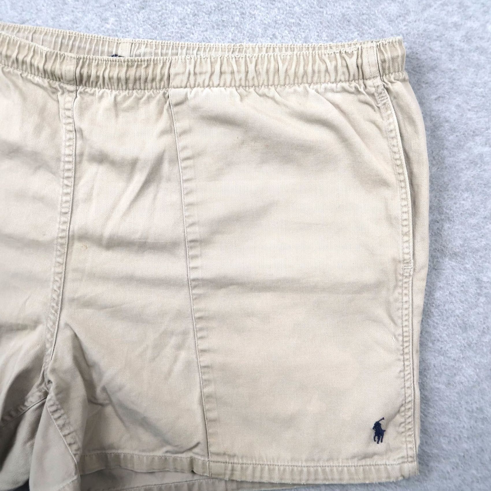 Polo Ralph Lauren VINTAGE Polo Ralph Lauren Drawstring Shorts Mens XL Beige Chino Elastic USA Polo Ralph Lauren Size US XL / EU 56 / 4 - 4 Thumbnail