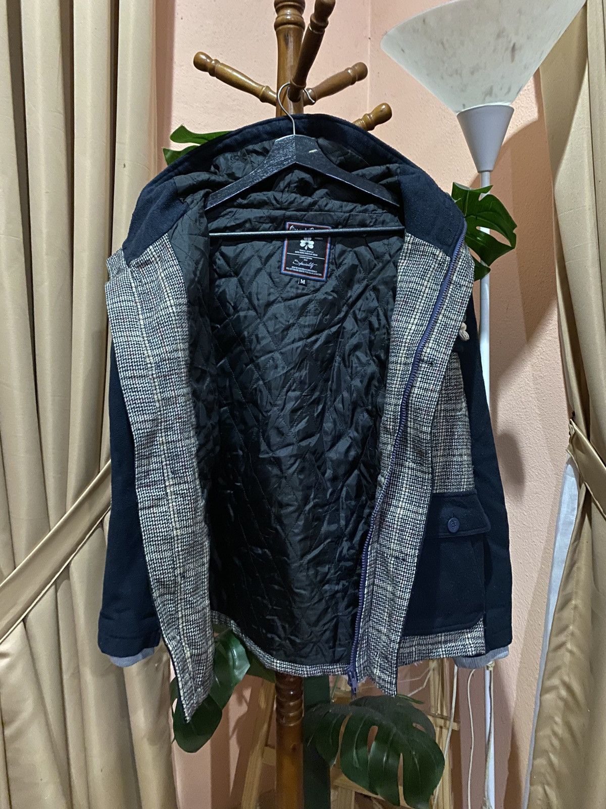 Japanese Brand Vintage Quash Gentle Hood Wool Patch Jacket Limited Edition Size US S / EU 44-46 / 1 - 7 Thumbnail