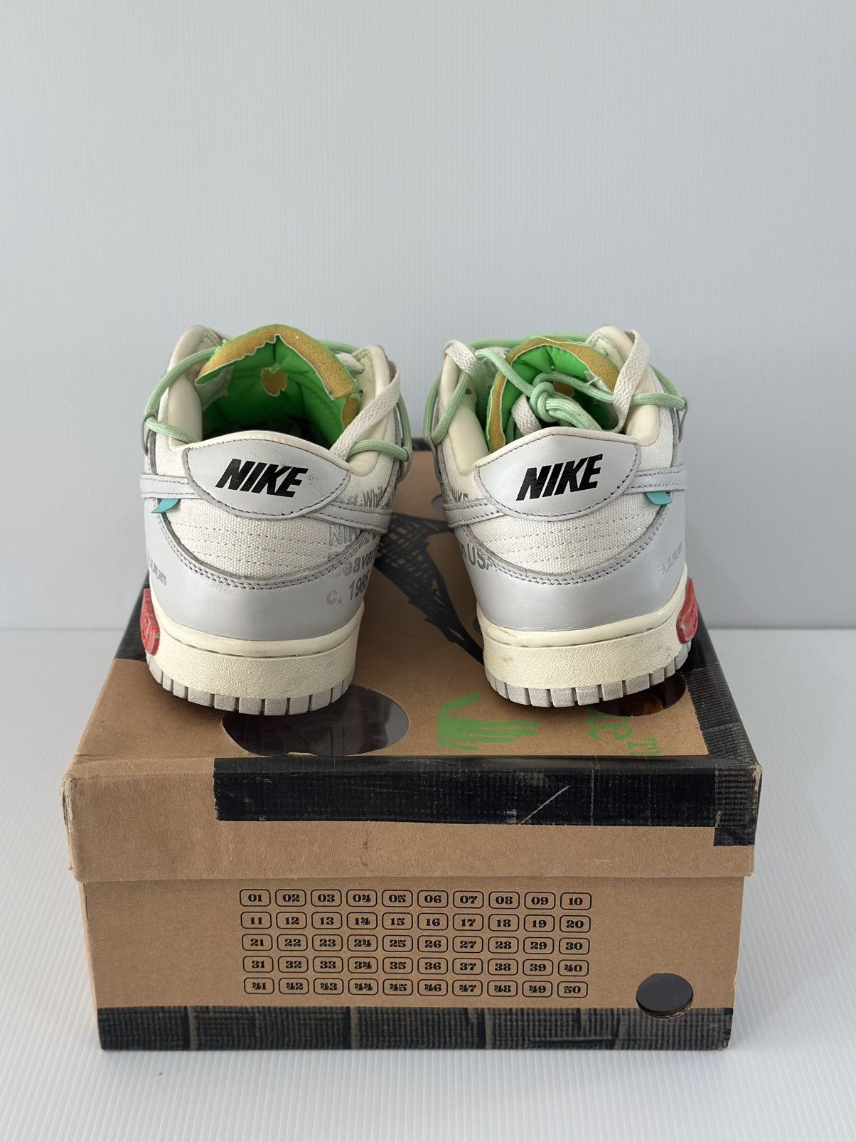 Nike × Off-White Nike x Off White Dunk Low Lot 7 of 50 Size US 10 / EU 43 - 4 Thumbnail