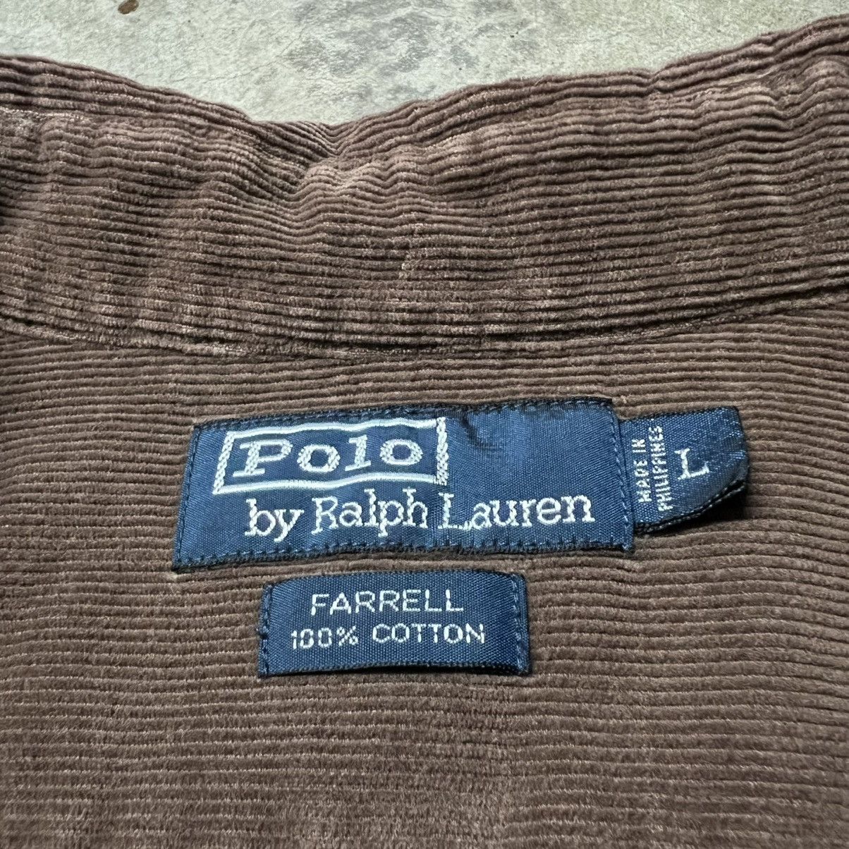 Polo Ralph Lauren × RRL Ralph Lauren × Vintage Vintage 2000’s Polo Ralph Lauren Brown Corduroy L/S Shirt Size US L / EU 52-54 / 3 - 7 Thumbnail