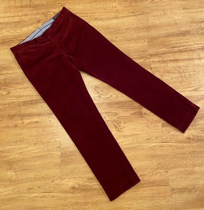 Polo Ralph Lauren Polo Ralph Lauren Corduroy Burgundy Pants x Old Money Size US 33 - 2 Thumbnail