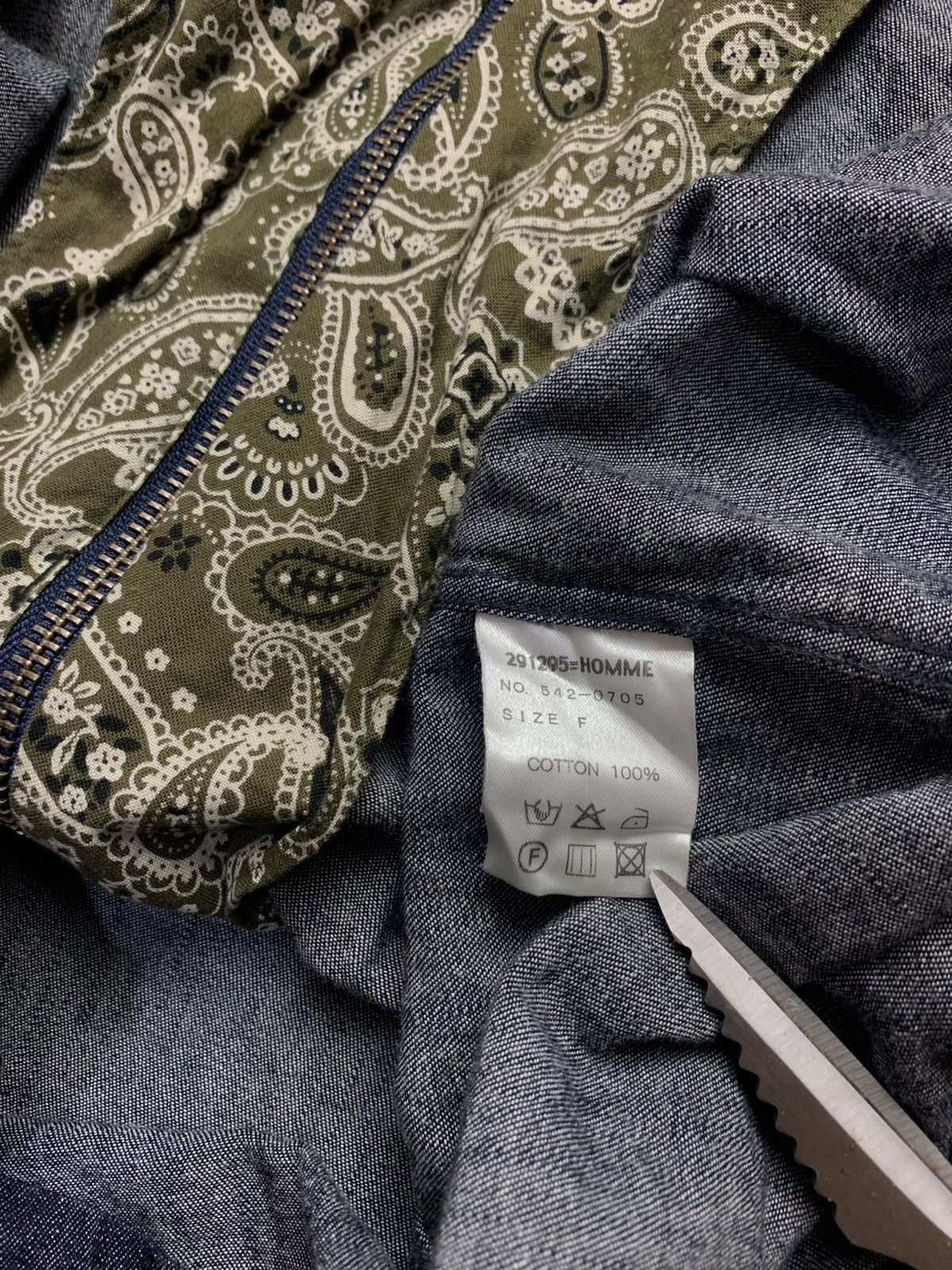 20471120 🐍 291295 = Homme Denim Zip Up Shirts Size US M / EU 48-50 / 2 - 7 Thumbnail