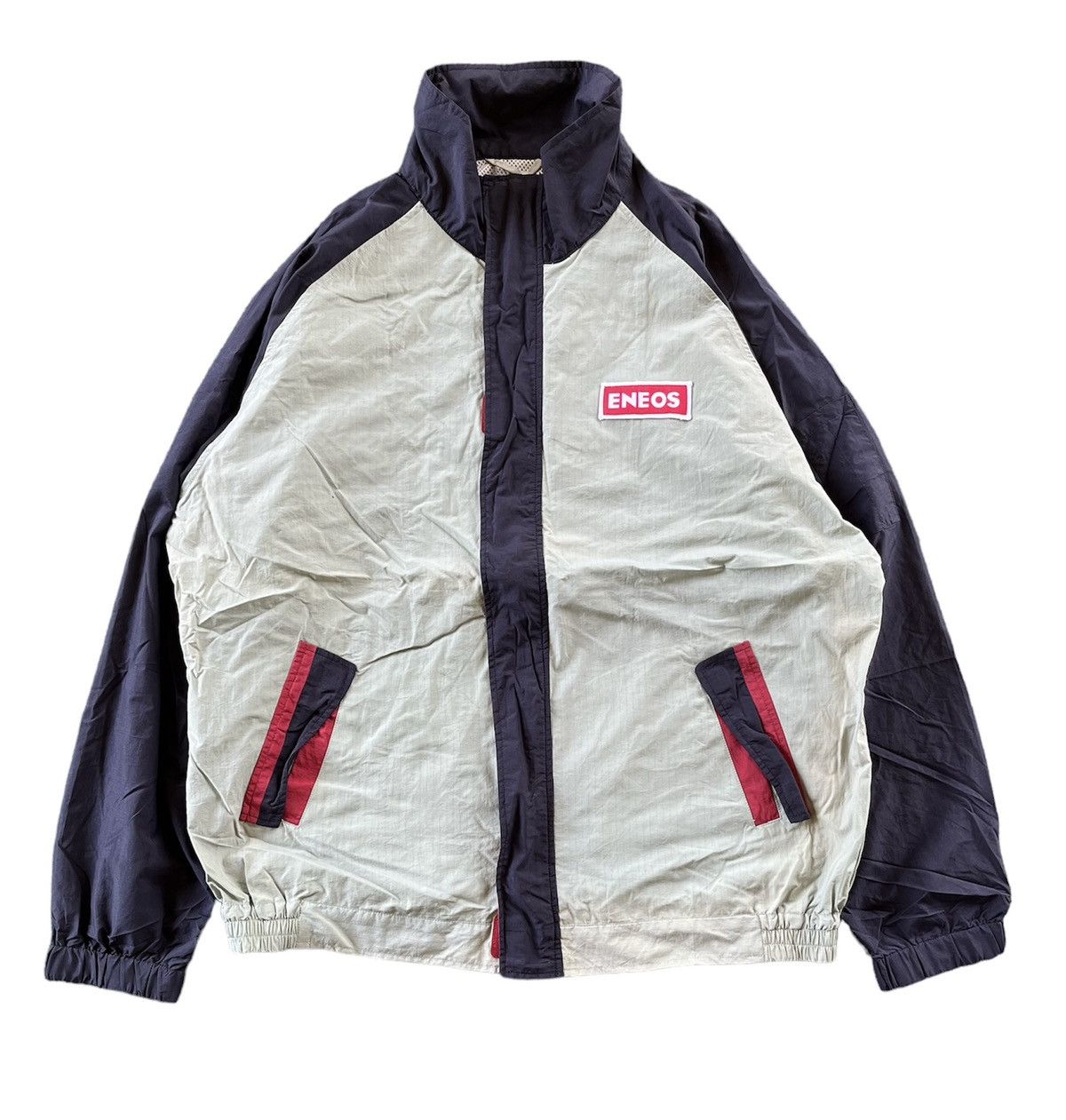 image of Formula Uno x Sports Specialties Vintage Eneos Spell Out Zipper Jacket Japan in Blue (Size XL)