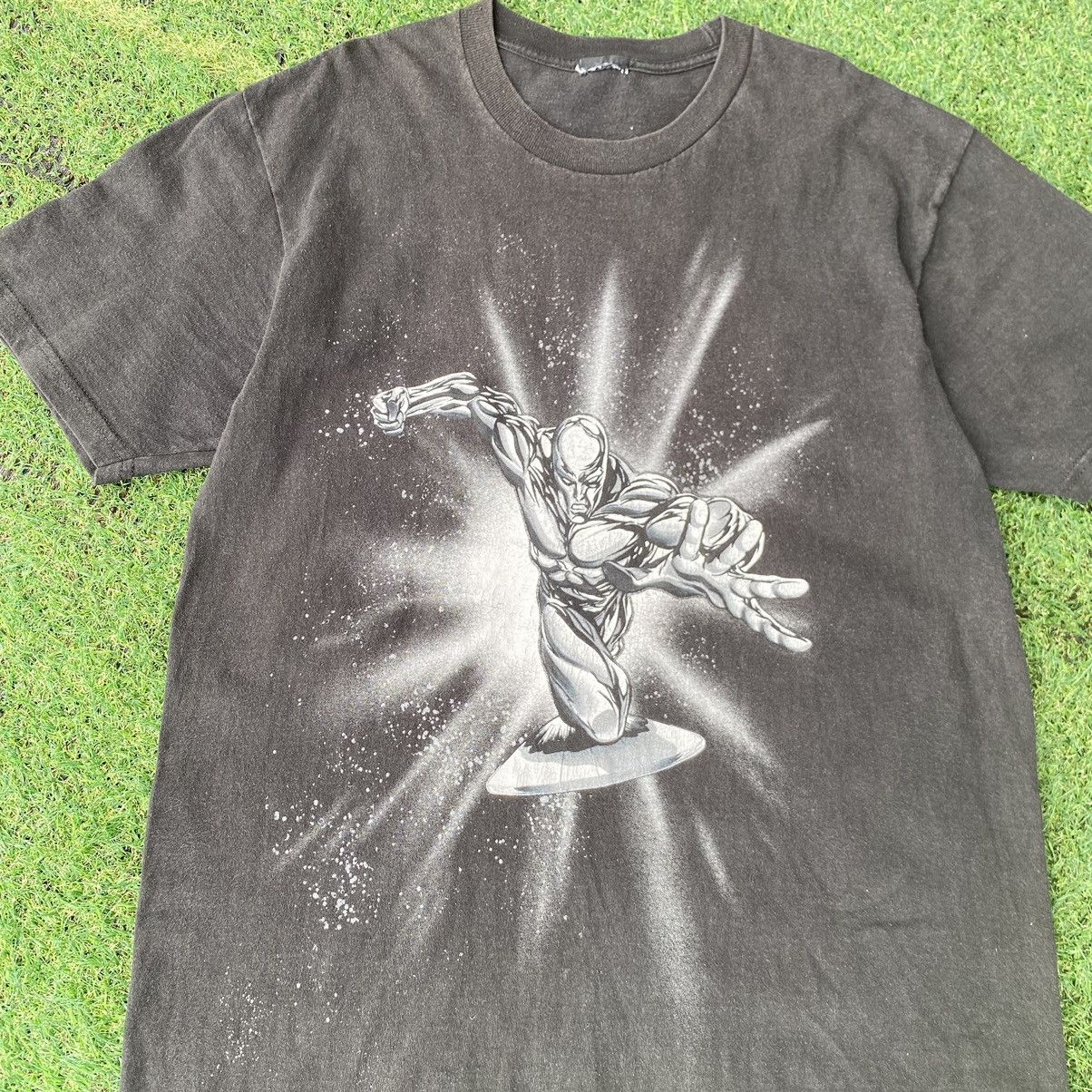 Marvel Comics Thrashed Faded Vintage Y2K Silver Surfer Marvel Comics Tee Size US XL / EU 56 / 4 - 2 Thumbnail