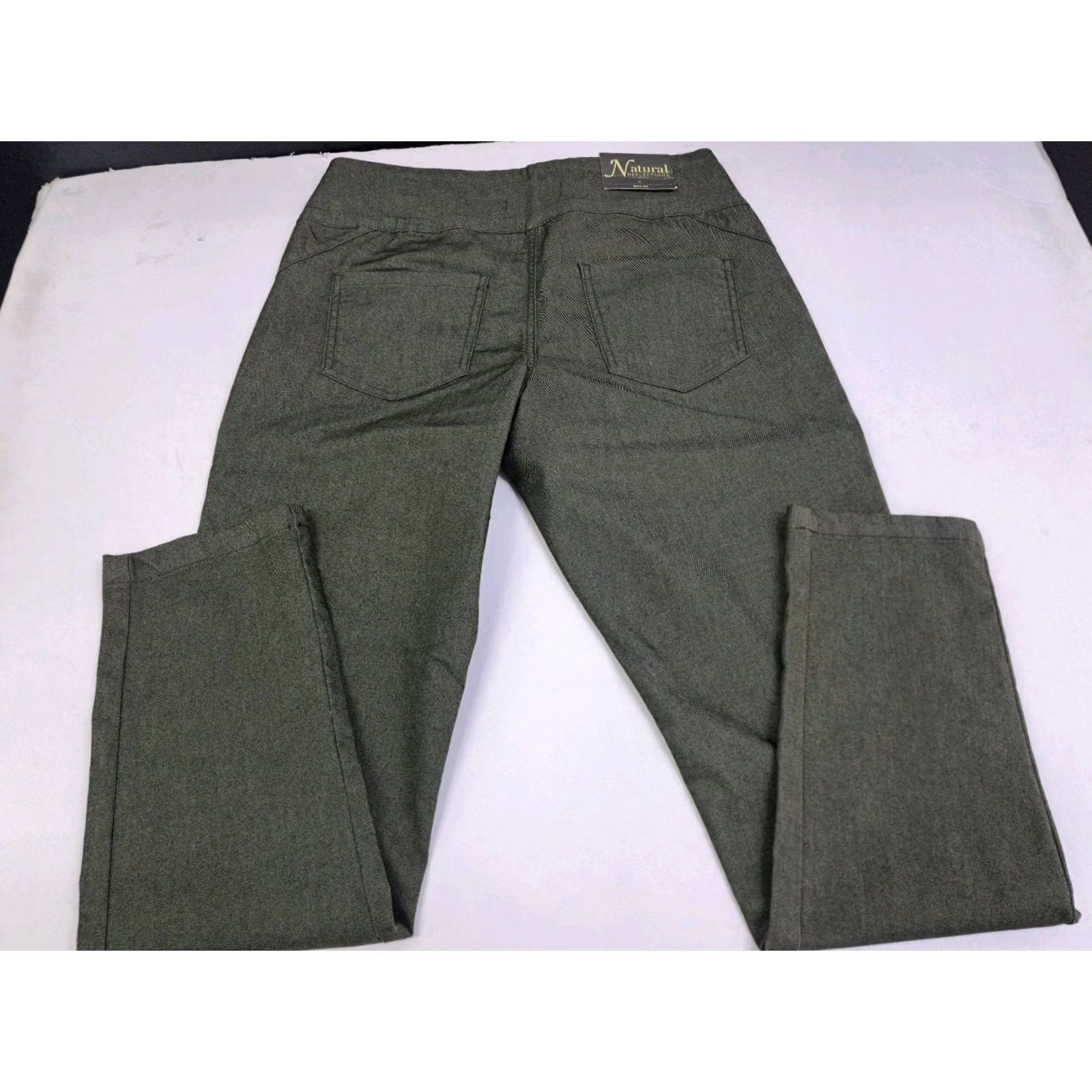 Vintage NWT Natural Reflections Jeans Straight Leg Dark Wash 8 Womens Size 8 Regular Inseam 29 Reflective Pockets Denim Cotton Polyester Spandex Size 30" / US 8 / IT 44 - 3 Thumbnail