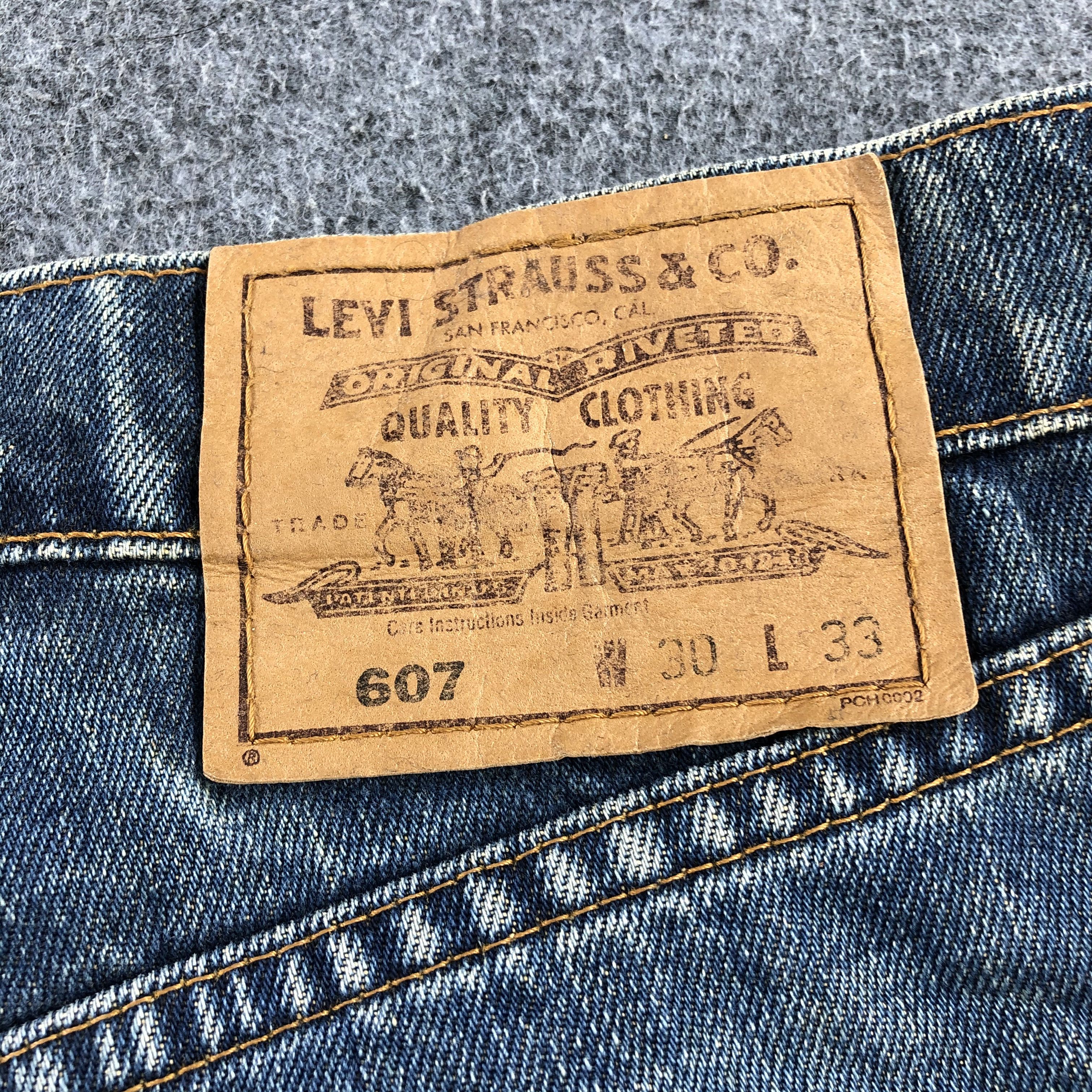 Levi's 90s Vintage Blue Wash Levis 607 Jeans-J1796 Size US 31 - 5 Thumbnail