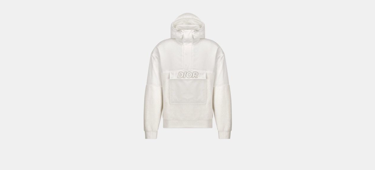 Dior o1w1db10824 Oversized Hooded Sweatshirt in White Size US S / EU 44-46 / 1 - 1 Thumbnail