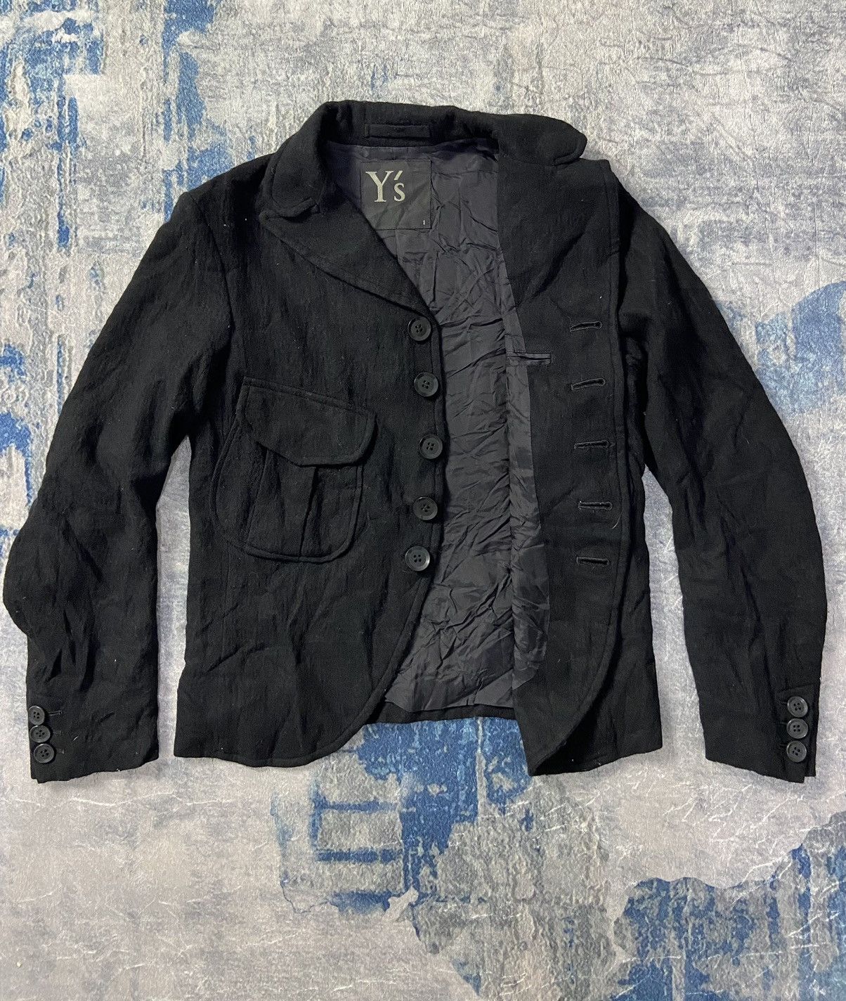 Y's Y’s cut off pocket jacket wool Size S / US 4 / IT 40 - 5 Thumbnail