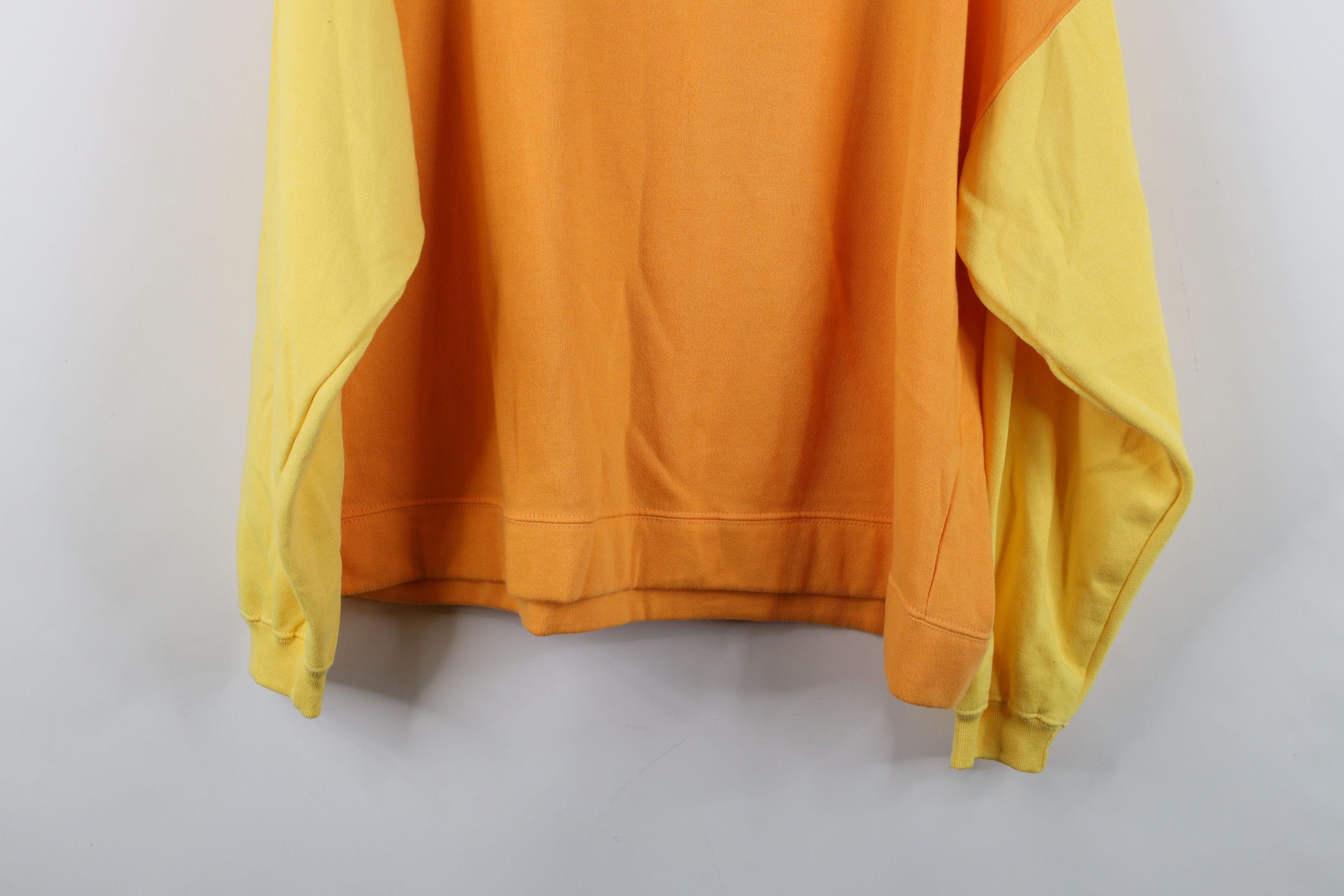 Converse Vintage 80s 90s Converse Block Sweatshirt Orange Yellow Size XL / US 12-14 / IT 48-50 - 12 Thumbnail