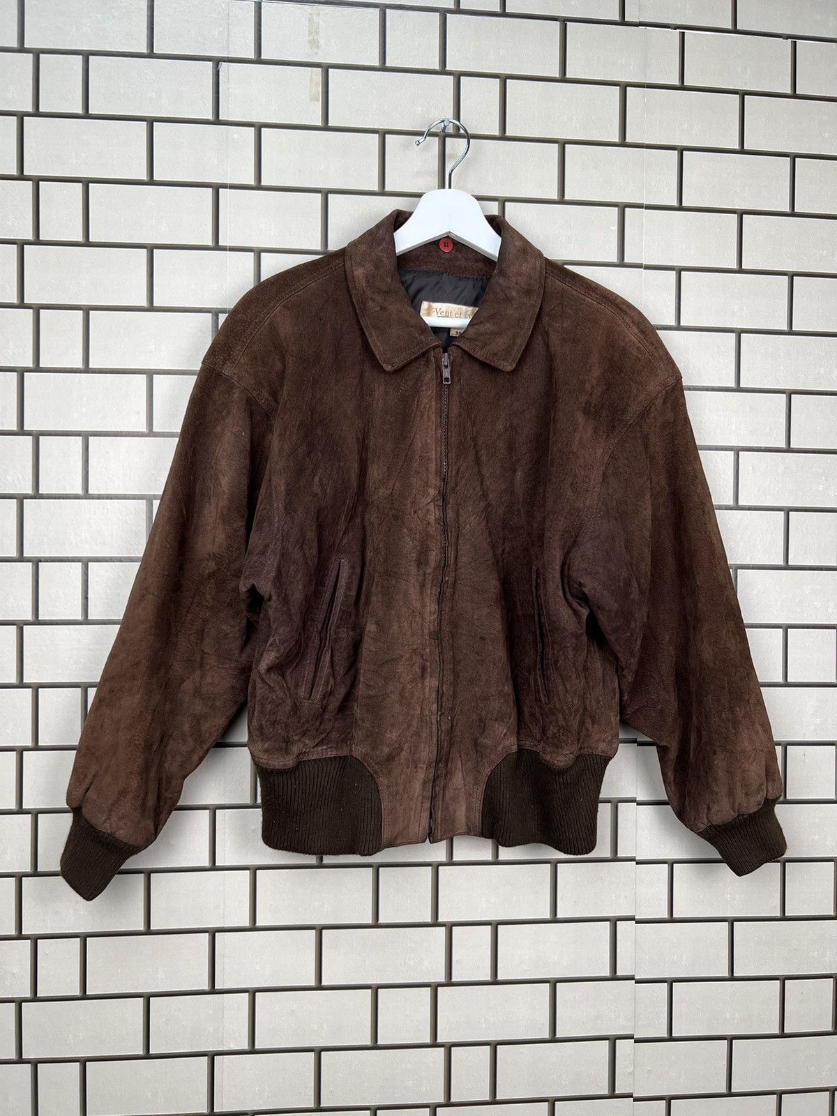 Japanese Brand × Vintage Vintage Vent et Vert Suede Jacket Size US M / EU 48-50 / 2 - 2 Thumbnail