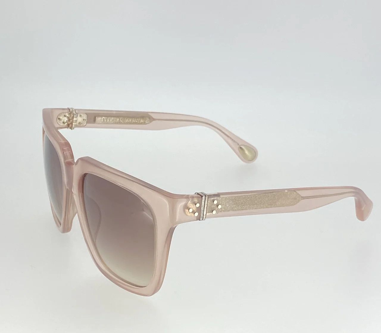 Ann Demeulemeester Ann Demeulemeester Sunglasses Oversized Blush Pink and Brown Size ONE SIZE - 16 Thumbnail