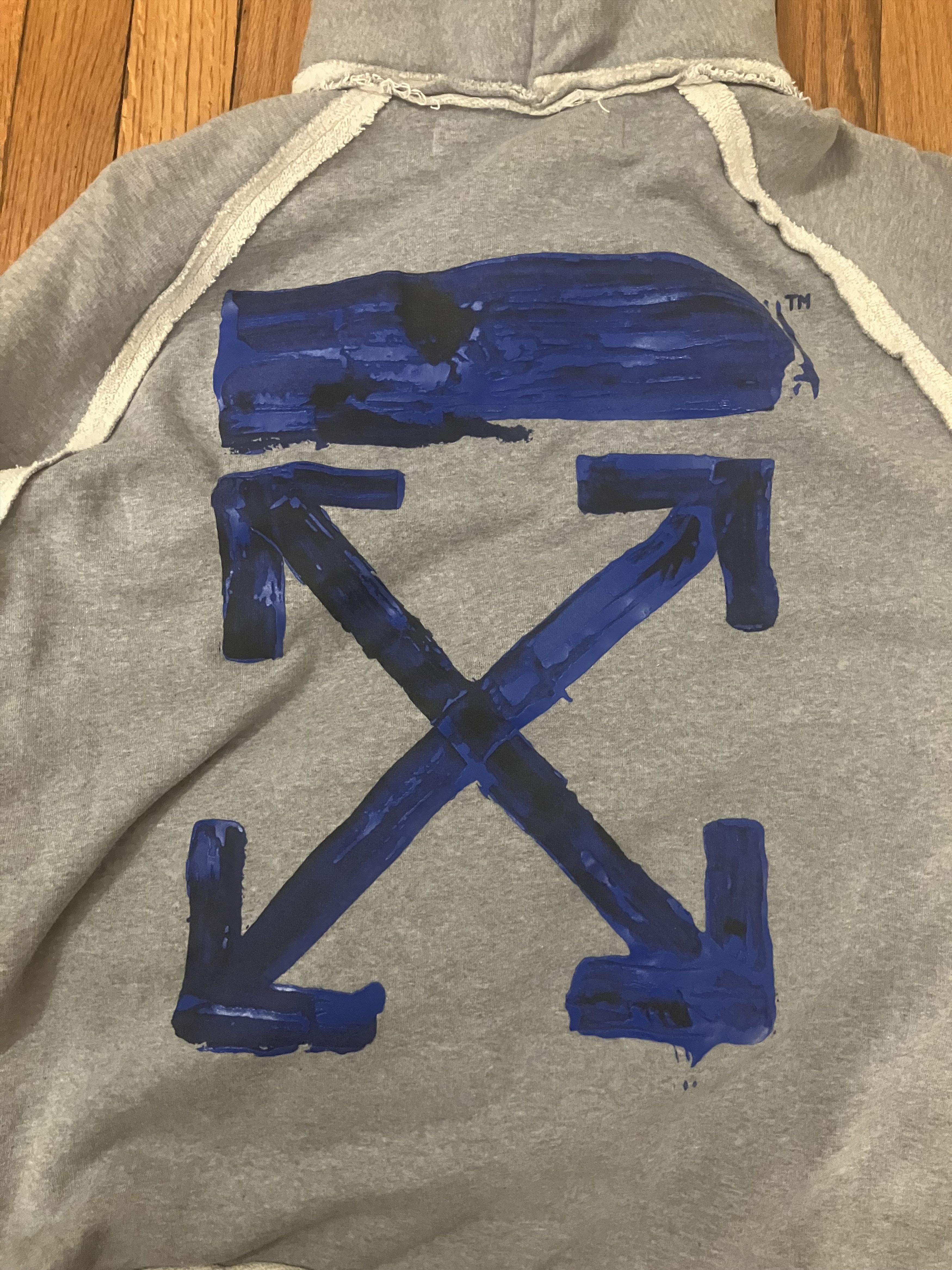 Off-White Off-White gradient arrow hoodie blue/grey Size US S / EU 44-46 / 1 - 14 Thumbnail
