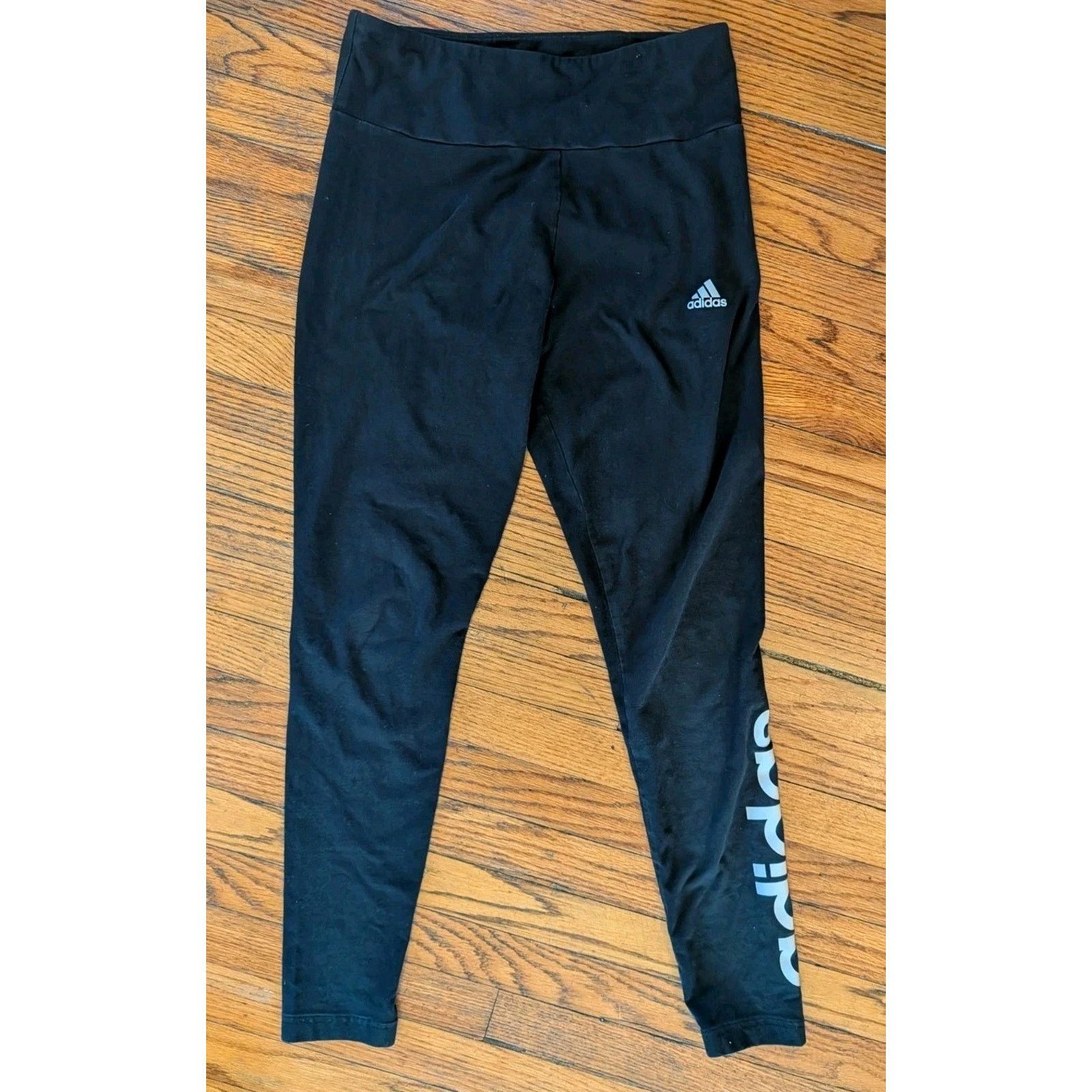 Adidas Adidas Black Leggings Women's Medium Size 30" / US 8 / IT 44 - 2 Thumbnail