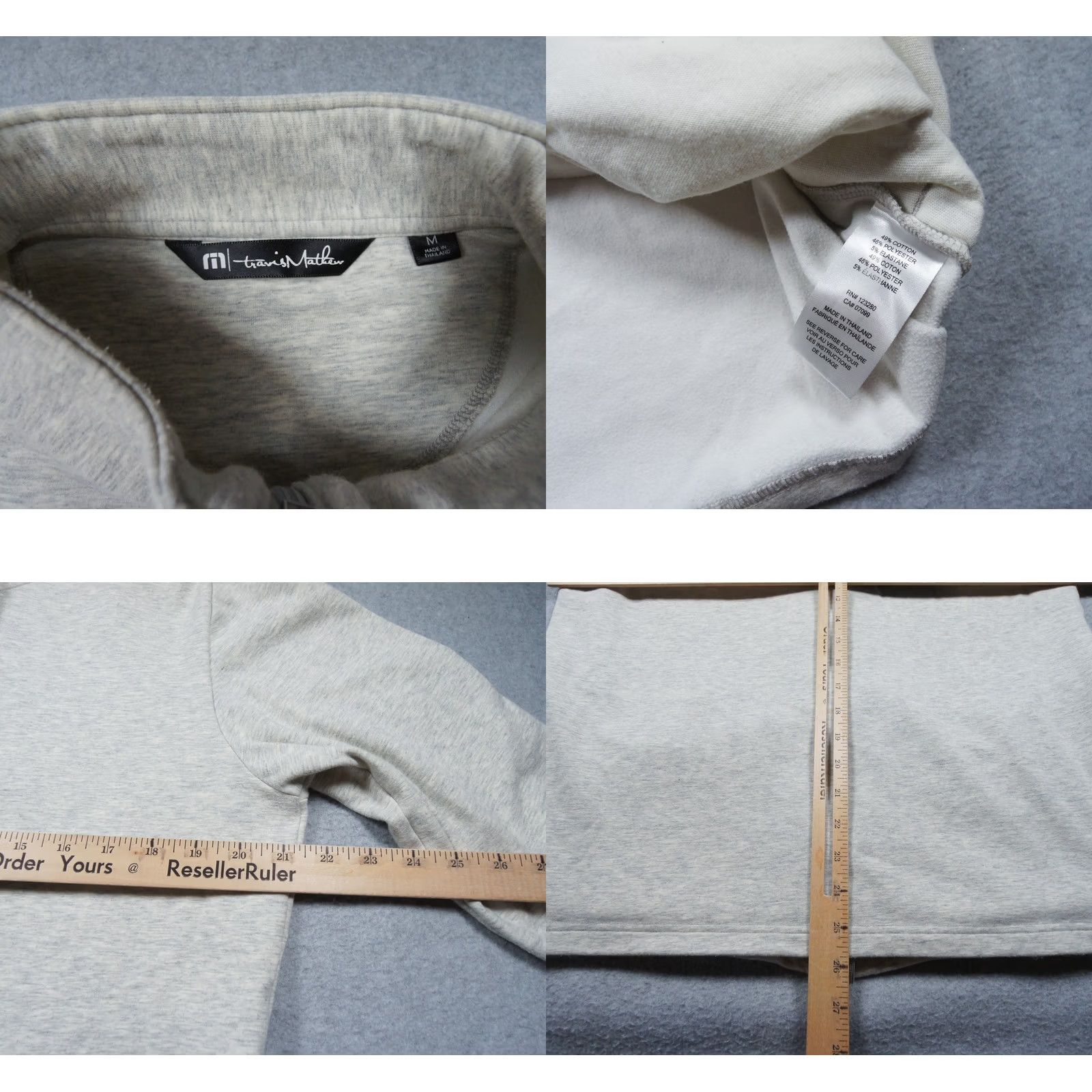 TravisMathew Travis Mathew Sweatshirt Mens Medium Gray Full Zip Koozie 2.0 Stretch Casual Size US M / EU 48-50 / 2 - 8 Thumbnail