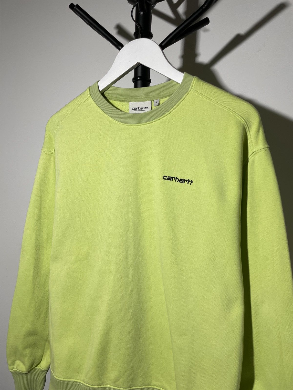 Carhartt × Vintage CARHARTT WIP SMALL LOGO NEON SWEATSHIRT Size US S / EU 44-46 / 1 - 2 Thumbnail