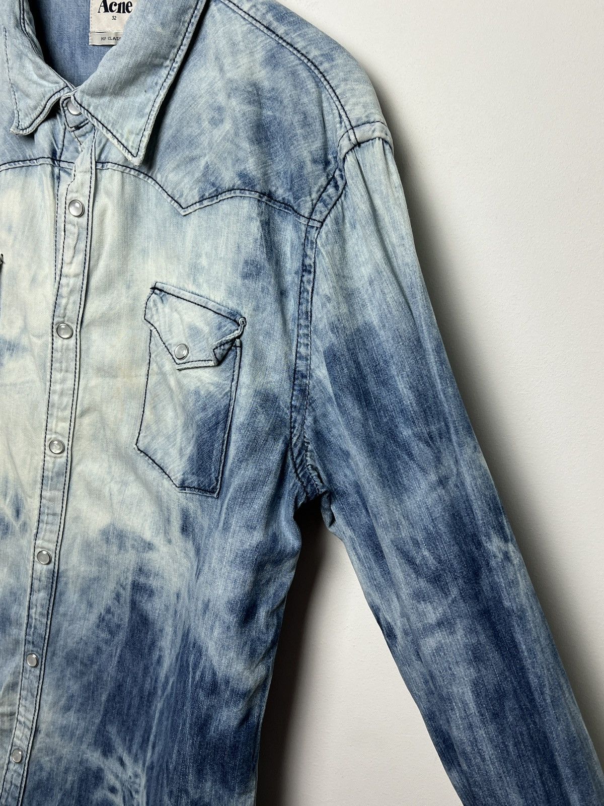 Acne Studios acne vintage bleached travis denim shirt m-l Size US L / EU 52-54 / 3 - 7 Thumbnail