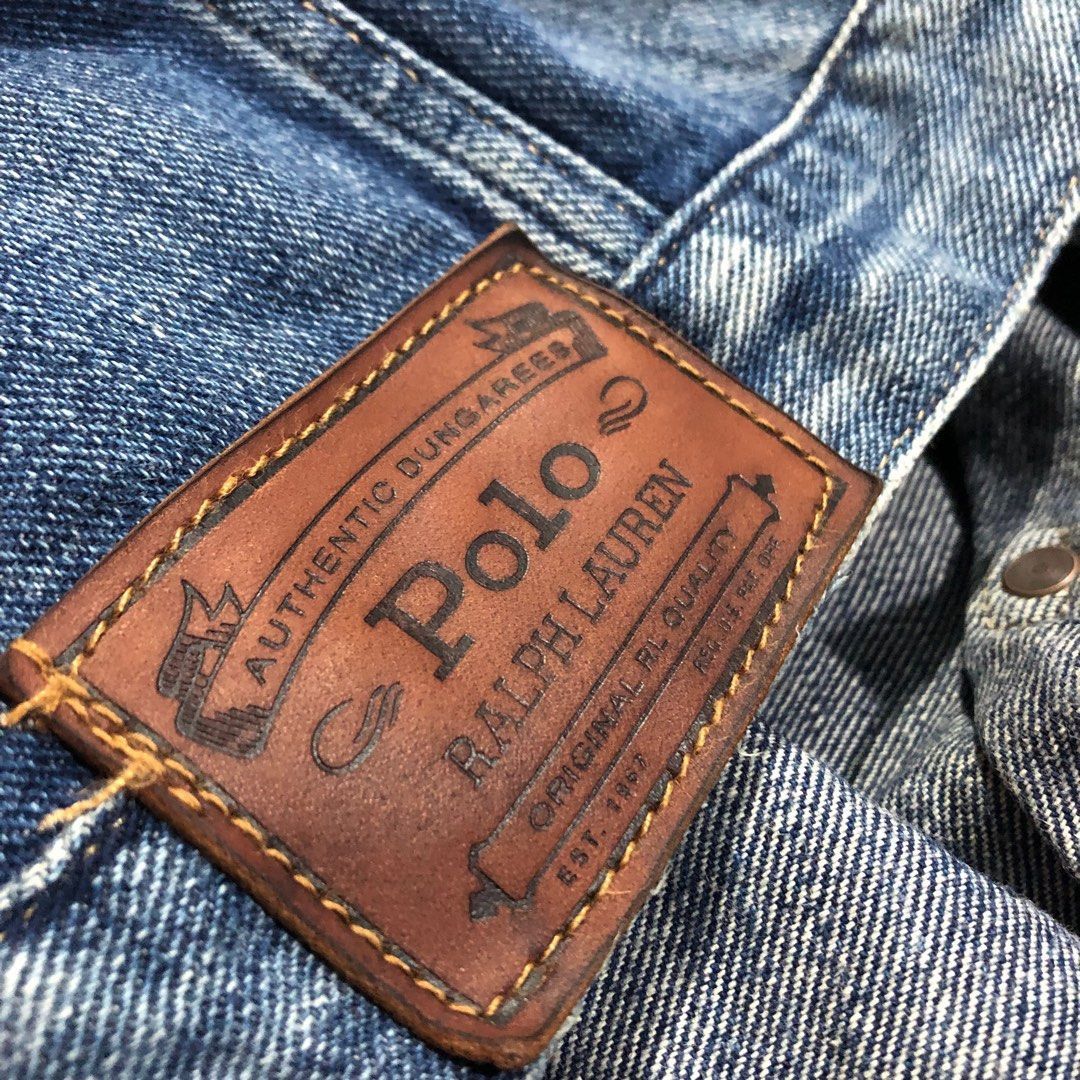 Polo Ralph Lauren Polo Rl denim Trucker distressed vintage Size US M / EU 48-50 / 2 - 2 Thumbnail