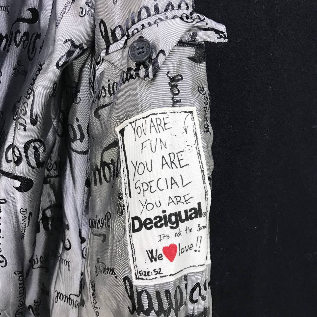 Desigual Rare🔥Stylish Padded Patchwork ‘We Love Sex & Fun’ Coat Size US S / EU 44-46 / 1 - 11 Thumbnail