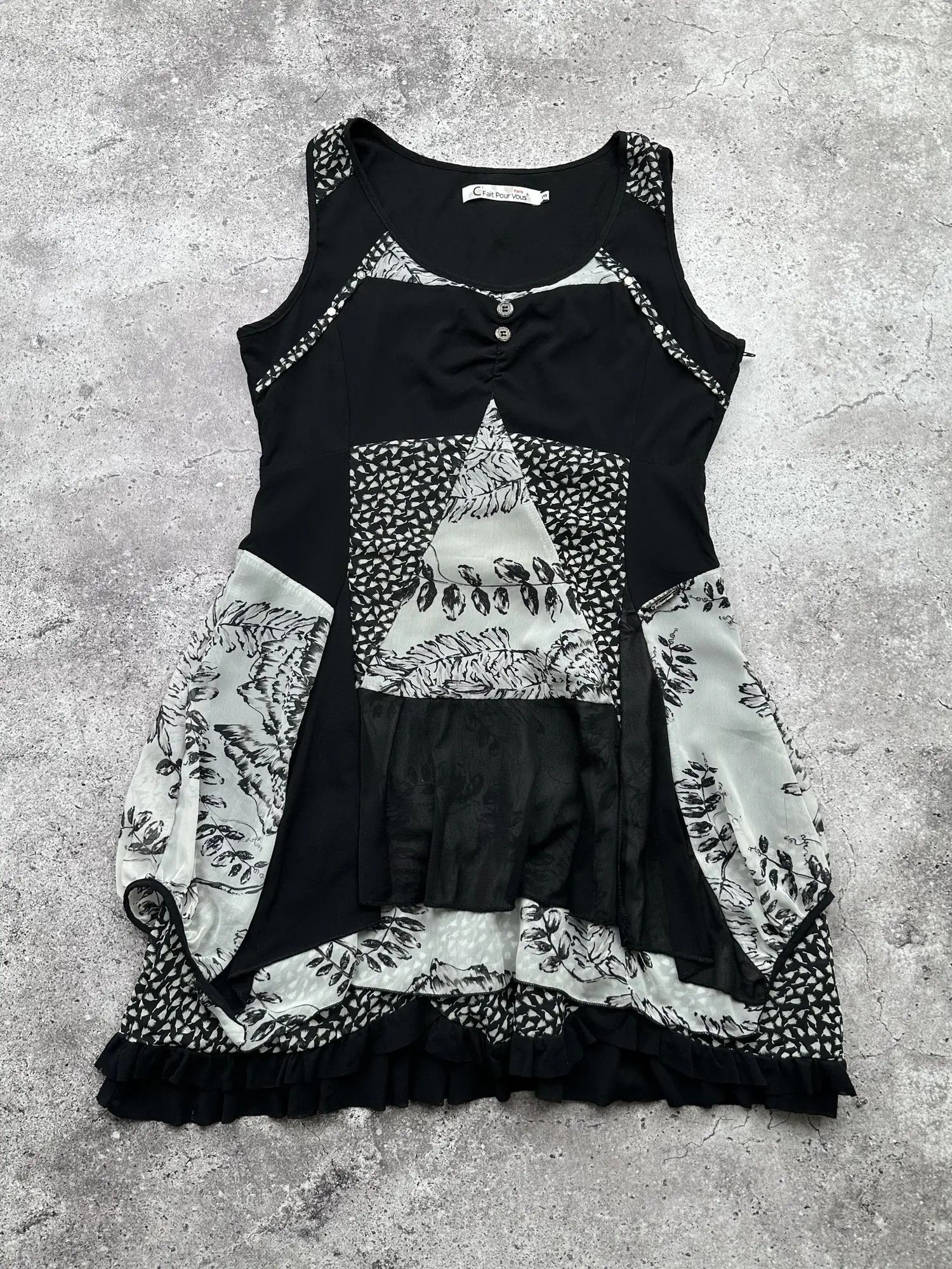 Vintage Flare Printed Dress C201(V339)
