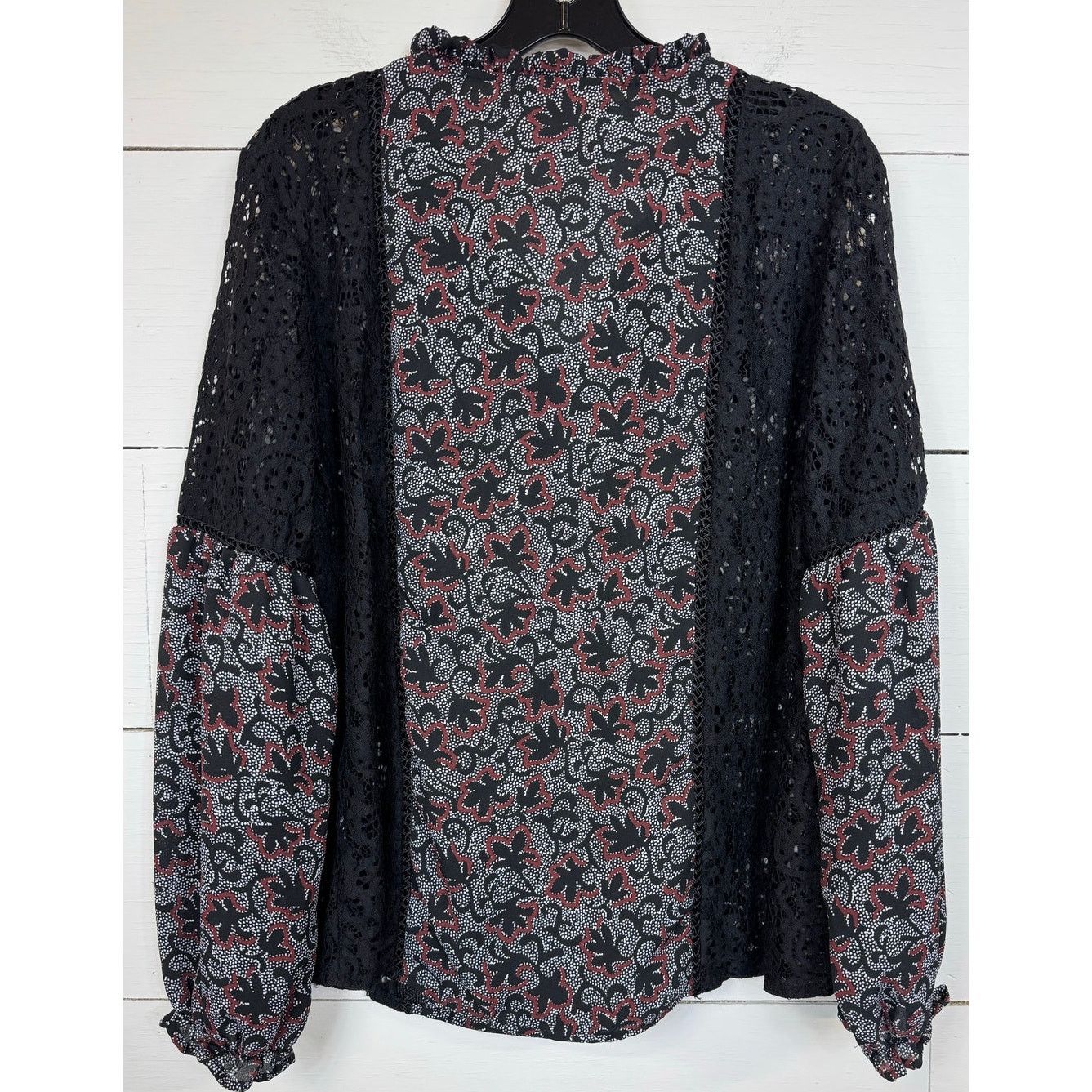 Other Cato Black Long Sleeve Blouse Women's Size Large Size L / US 10 / IT 46 - 2 Thumbnail