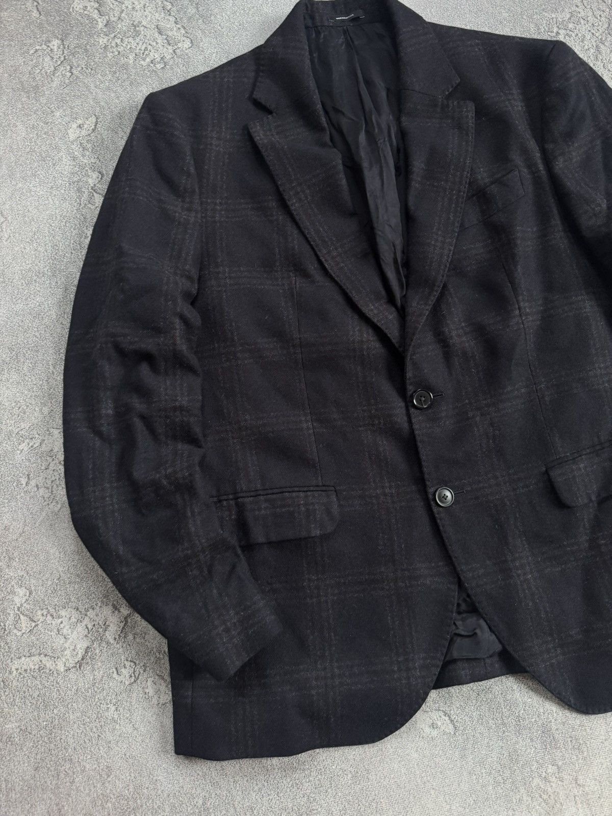 Massimo Dutti Massimo Dutti EUR54/USA44 Chekered blazer button up jacket Size 44R - 4 Thumbnail