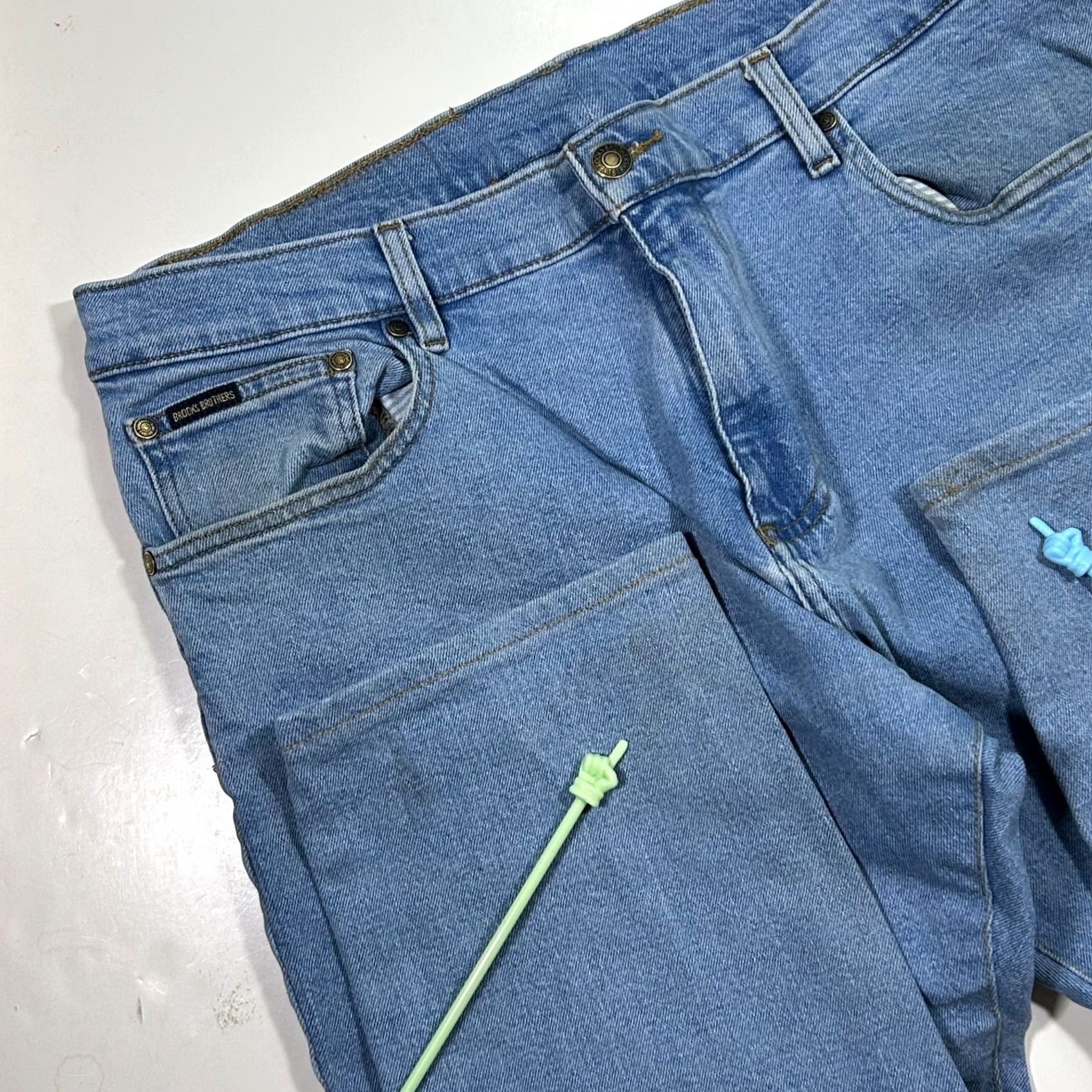 Brooks Brothers Brooks Brothers Slim Stretch Jeans Light Wash Denim Cotton Blend 40x30 Size US 40 / EU 56 - 3 Thumbnail
