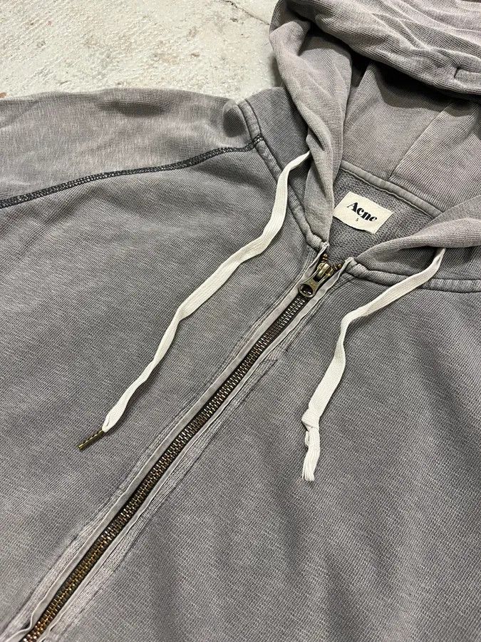 Acne Studios SS2012 Acne Studios Grey Faded Zip-up College Hoodie Size US M / EU 48-50 / 2 - 6 Thumbnail