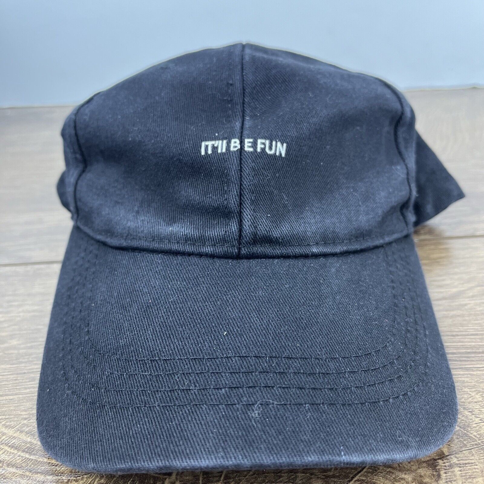 Other It'll Be Fun Hat Black Cap Hat Adjustable Hat Black Adult Ha Size ONE SIZE - 2 Thumbnail