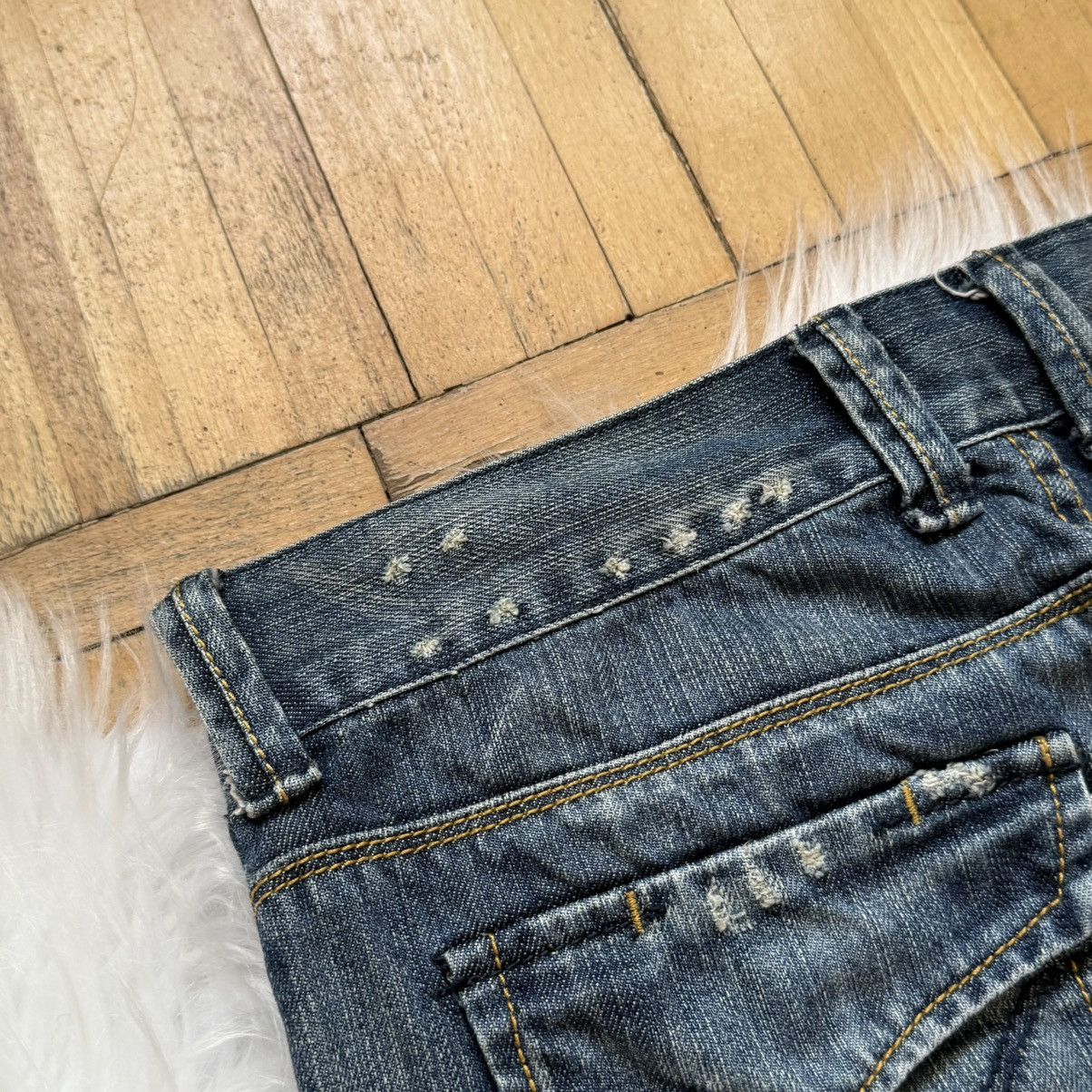 If Six Was Nine 📌Vintage Y2K Monica’s Low Rise Distress Washed Jeans Size 30" / US 8 / IT 44 - 8 Thumbnail
