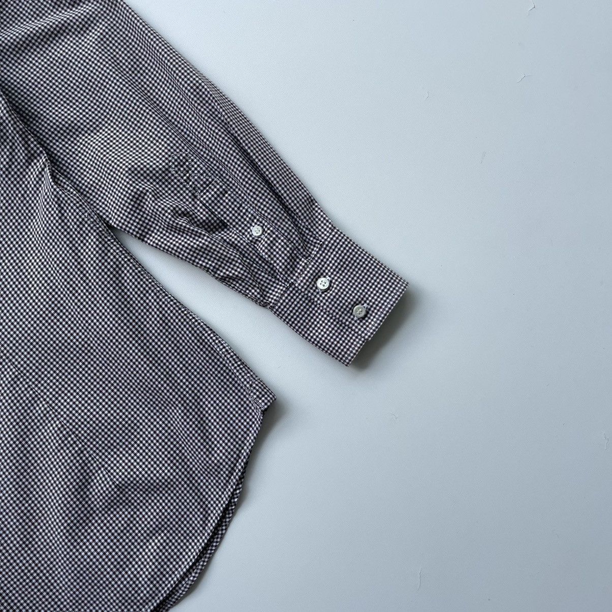 Brunello Cucinelli Brunello Cucinelli Slim Fit Cotton Checked Button Ups Shirt Size US S / EU 44-46 / 1 - 8 Thumbnail