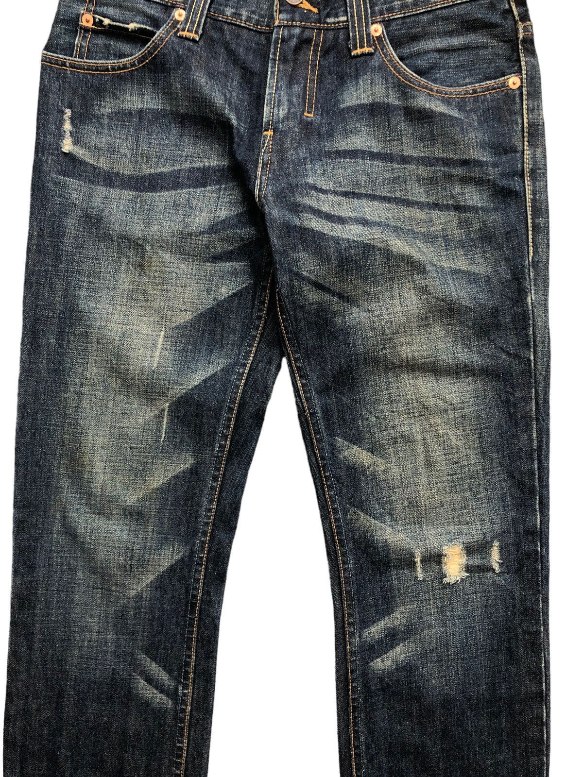 Levi's Vintage Levi's 522 Clawmark Distressed Denim Size US 31 - 4 Thumbnail