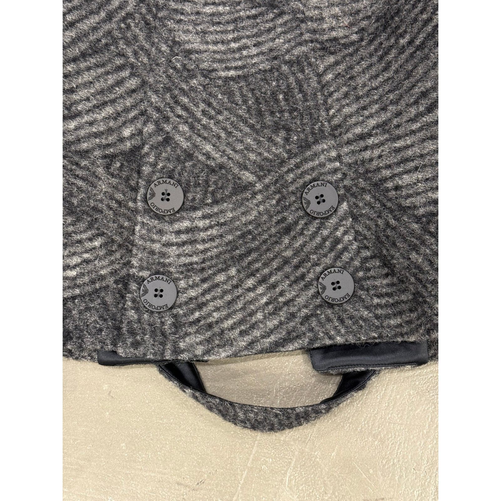 Giorgio Armani 2000s Emporio Armani wool sample textured geometric jacket Size US XS / EU 42 / 0 - 6 Thumbnail