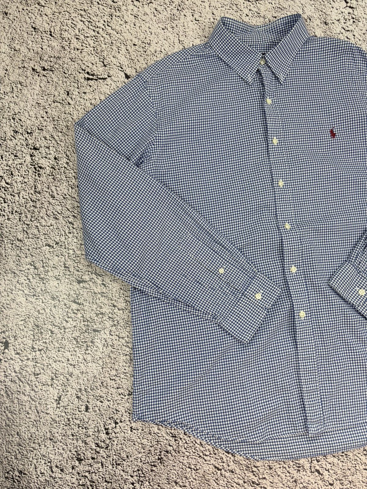 Ralph Lauren Polo Ralph Lauren Blue Gingham Button Down Shirt XL Size US XL / EU 56 / 4 - 2 Thumbnail