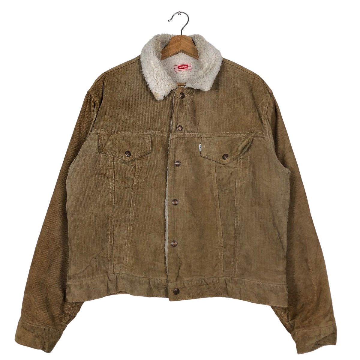 Levi's 🔥Vintage Cropped Biker Jacket Levi’s America Corduroy Size US M / EU 48-50 / 2 - 1 Thumbnail