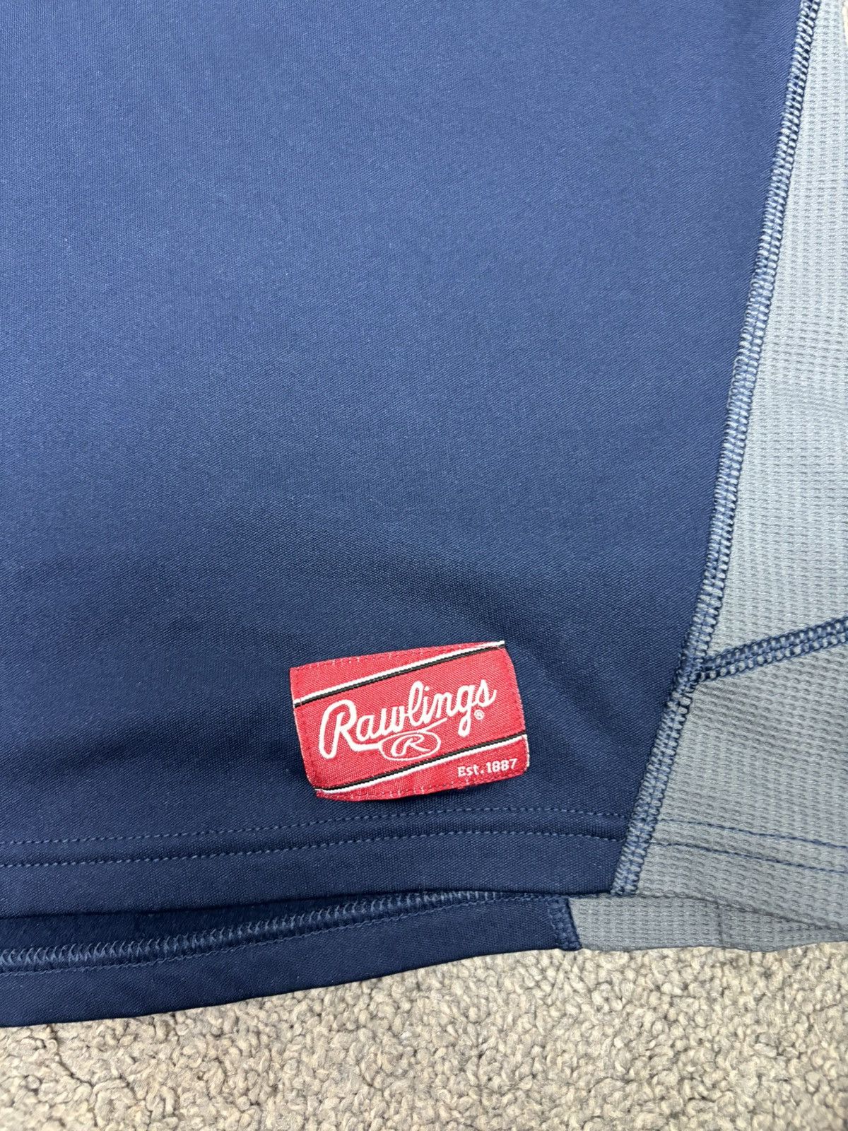 Vintage Blue and gray rawlings baseball thermal top Size US S / EU 44-46 / 1 - 5 Thumbnail