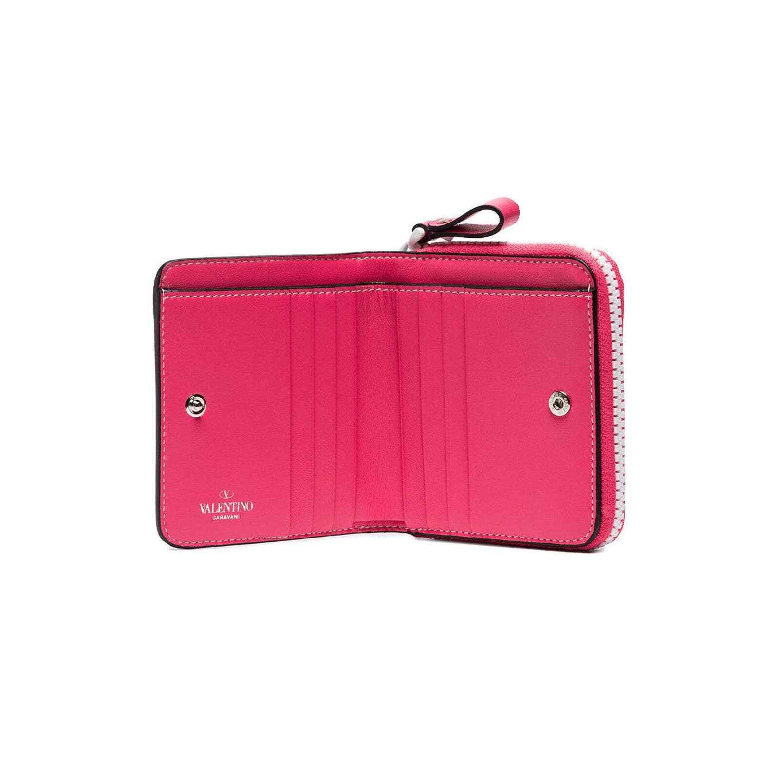 Valentino Valentino Spike Leather Small Zipper French Compact Wallet Size ONE SIZE - 9 Thumbnail