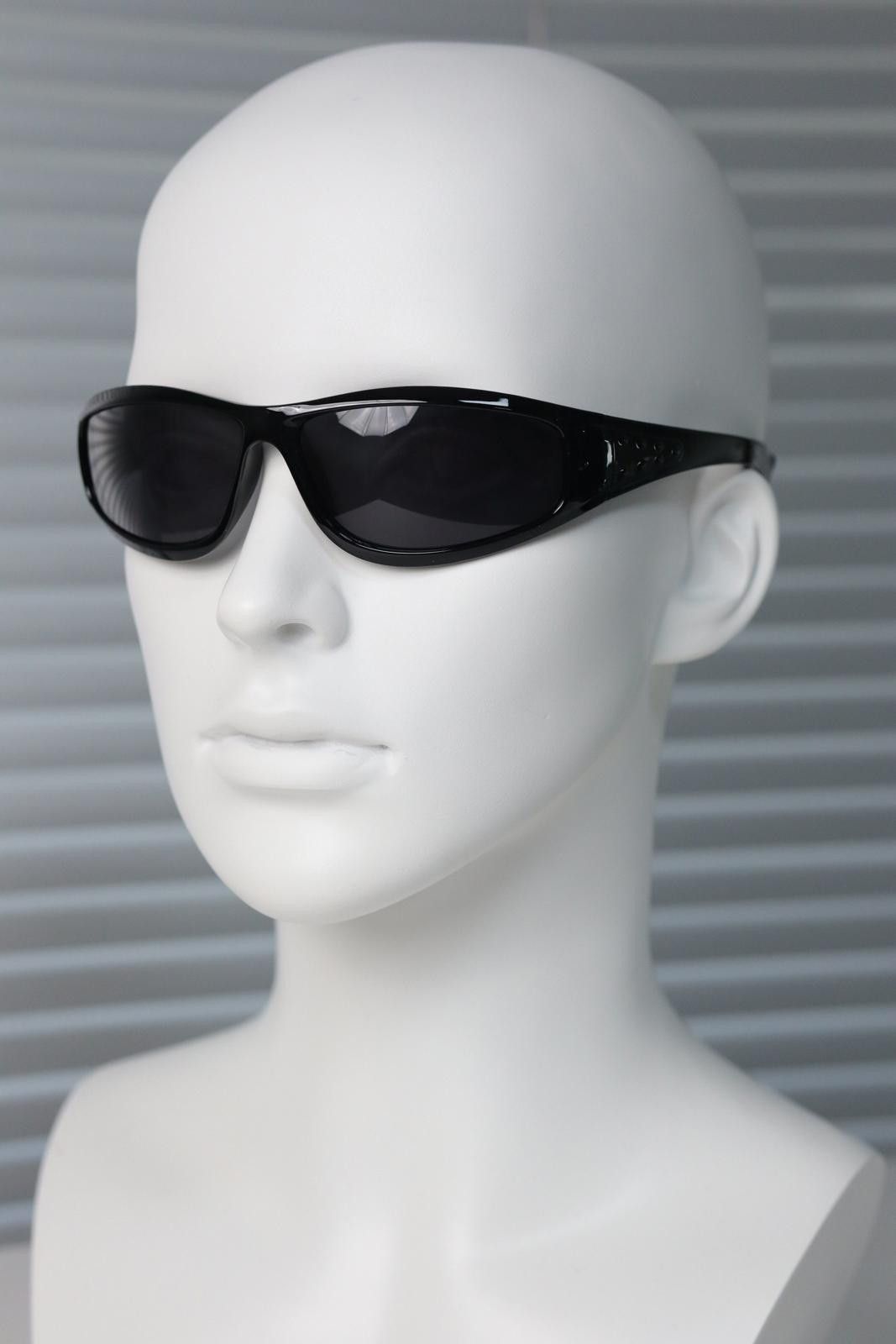 Other Vtg Y2k Avant Garde Futuristic Sunglasses Black Unisex OS Size ONE SIZE - 4 Thumbnail