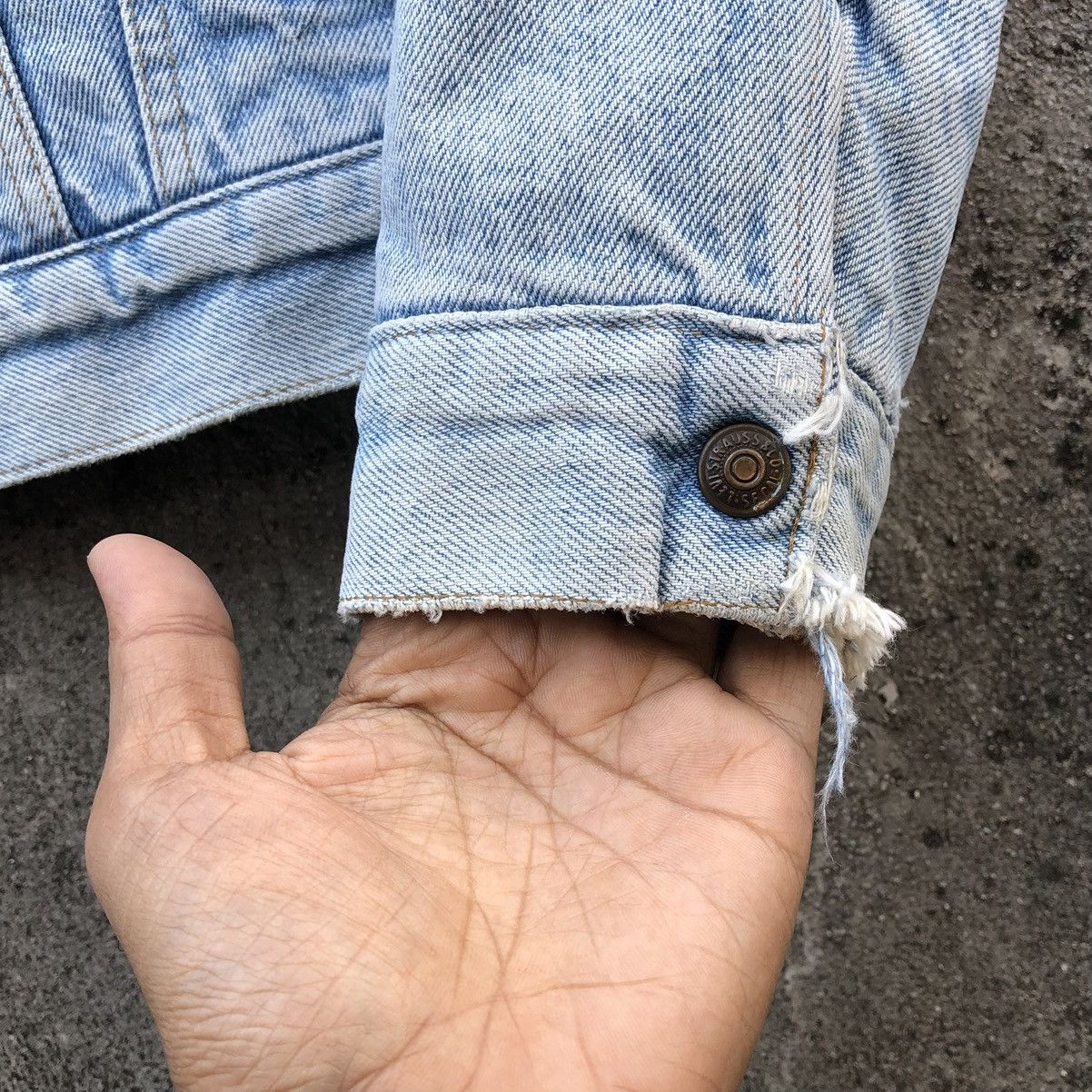 Levi's Vintage Levis Orange Tab Sherpa Lined Denim Trucker Jacket 🇺🇸 Size US L / EU 52-54 / 3 - 12 Thumbnail