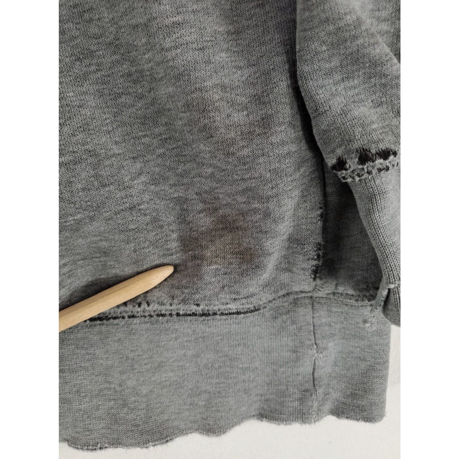 Fox Racing Fox Racing Hoodie Sweatshirt Gray Distressed Kangaroo Pouch Drawstring Mens L Size US L / EU 52-54 / 3 - 2 Thumbnail