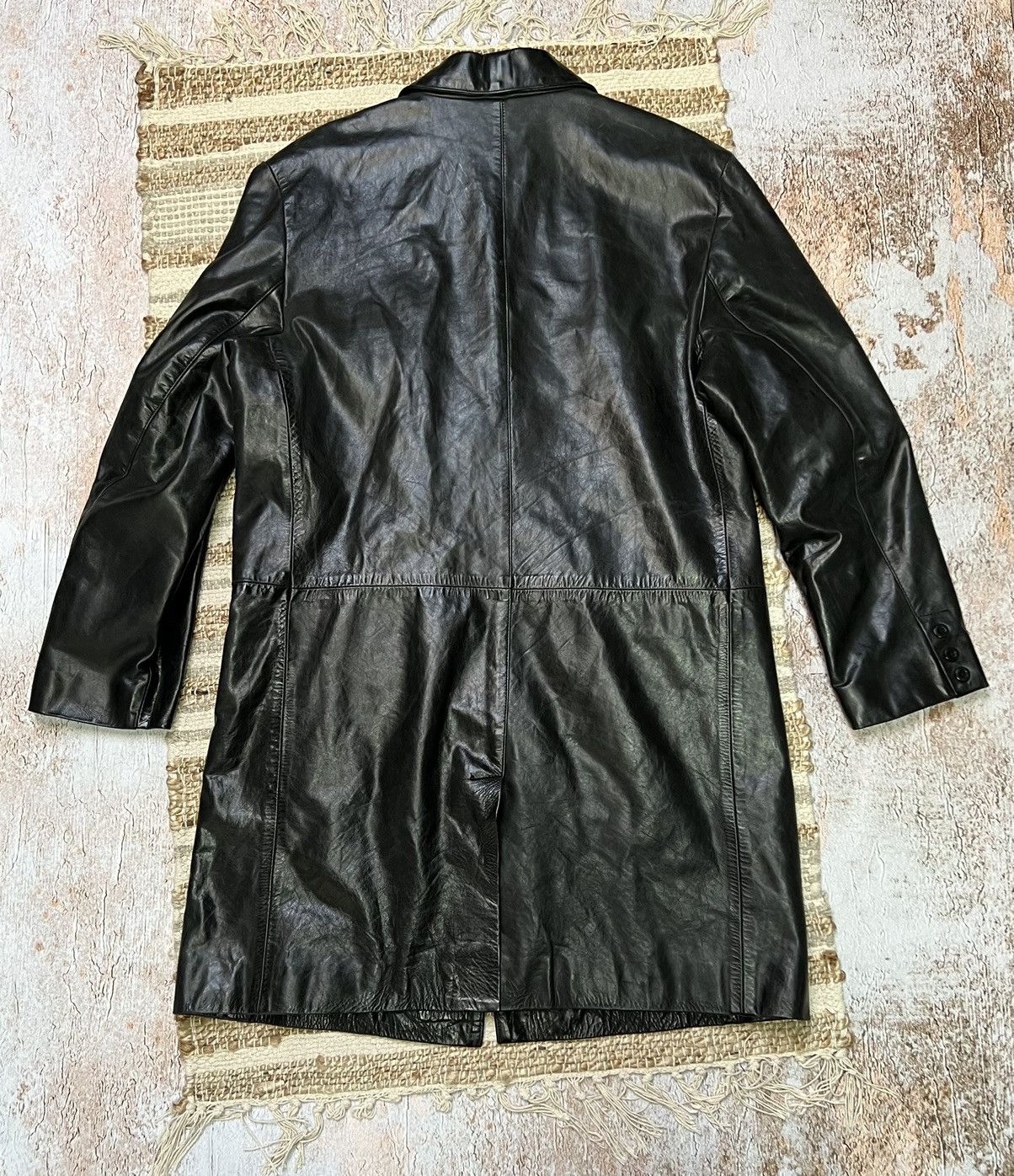 Japanese Brand × Vintage Vintage sick Japanese leather coat Size US L / EU 52-54 / 3 - 6 Thumbnail