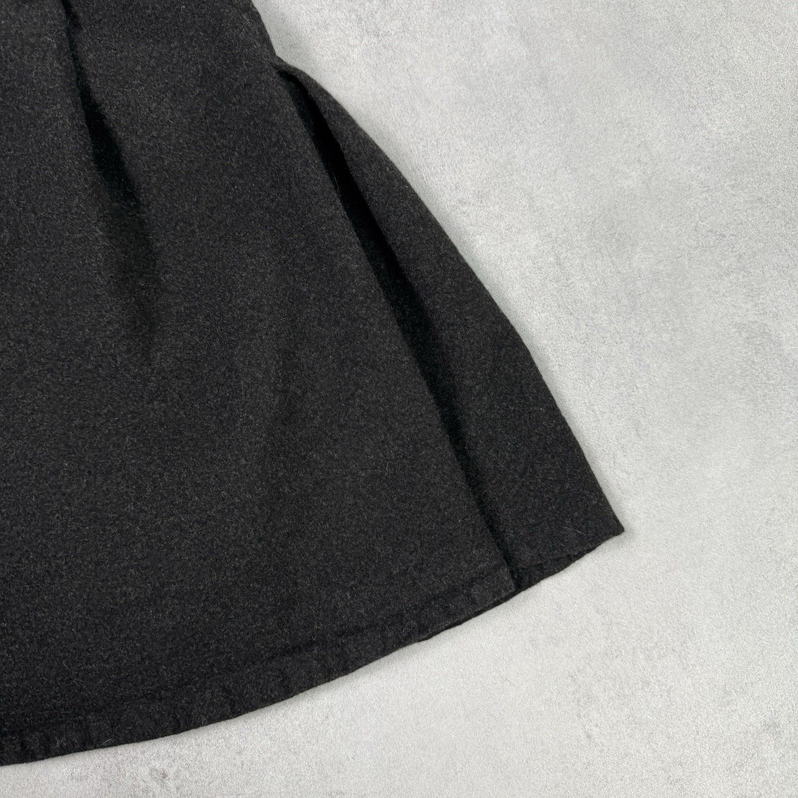 Jil Sander Vintage Jil Sander Wool Mini Skirt Dark Grey Size 34 Size 25" / US 0 / IT 36 - 15 Thumbnail