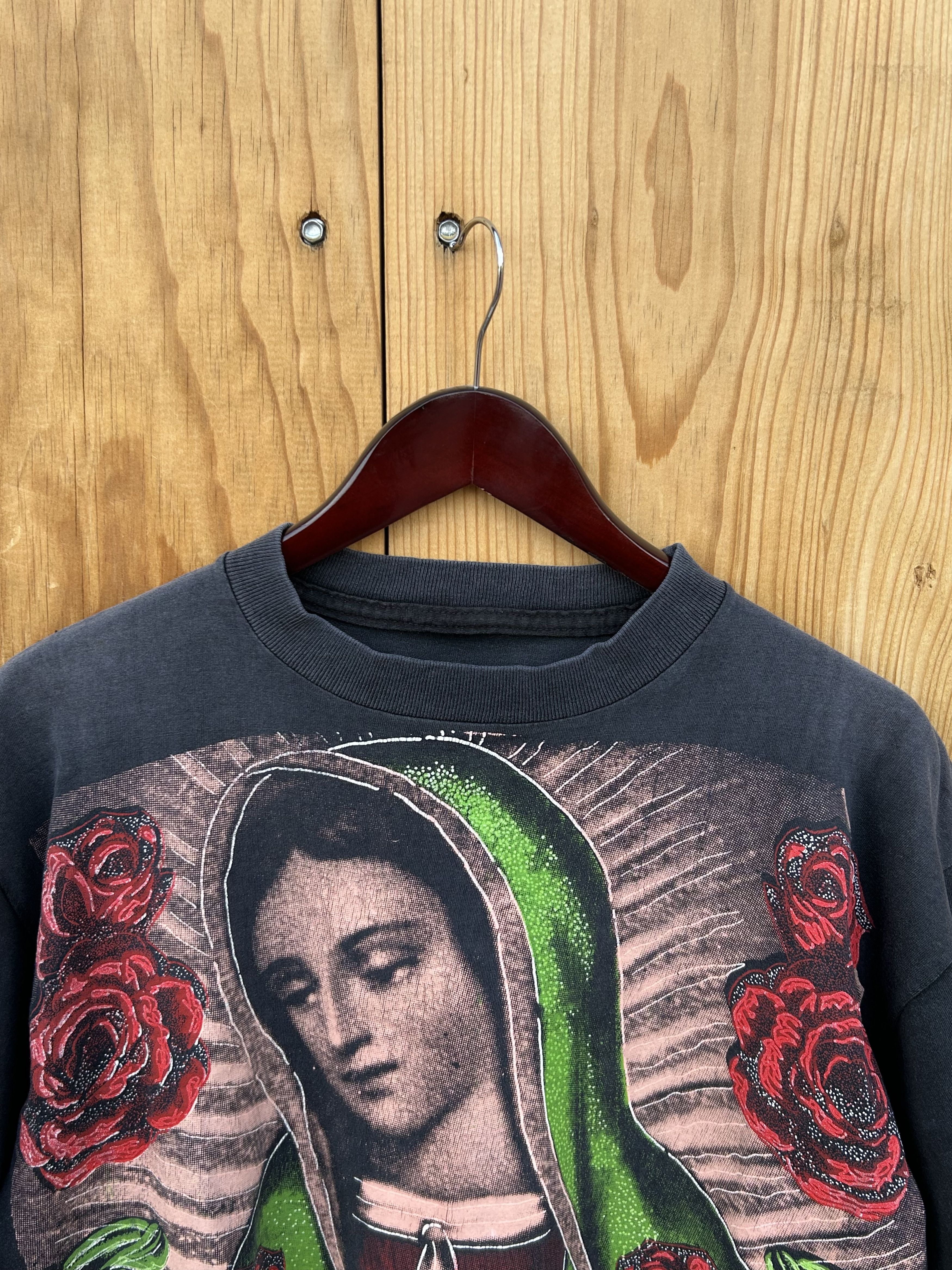 Vintage Virgen de Guadalupe AOP 90s Size US L / EU 52-54 / 3 - 2 Thumbnail
