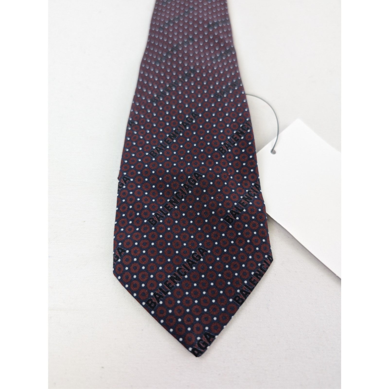 Balenciaga o1rshd1 Size: OS/ Sartorial With Micro Pattern Tie Blue Size ONE SIZE - 3 Thumbnail