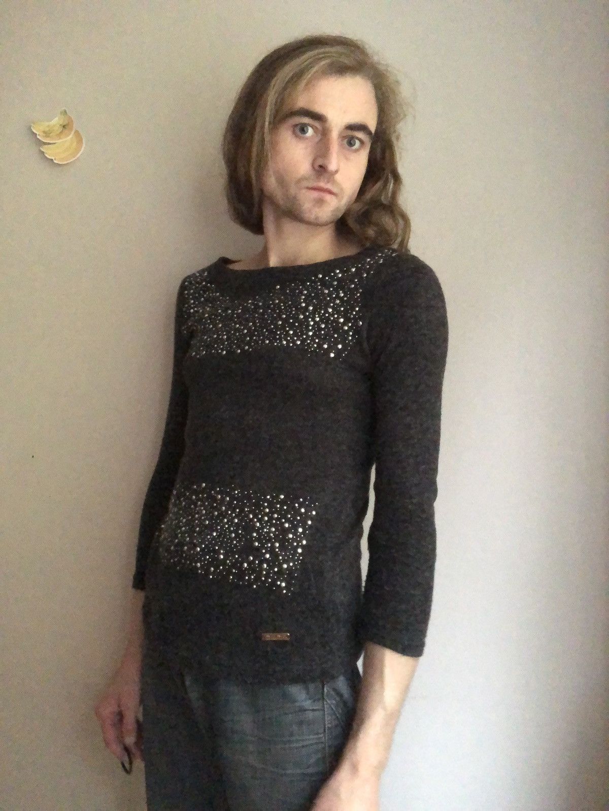 Miu Miu Miu Miu Vintage 2008 Bedazzled Fuzzy Sweater Size L / US 10 / IT 46 - 13 Thumbnail