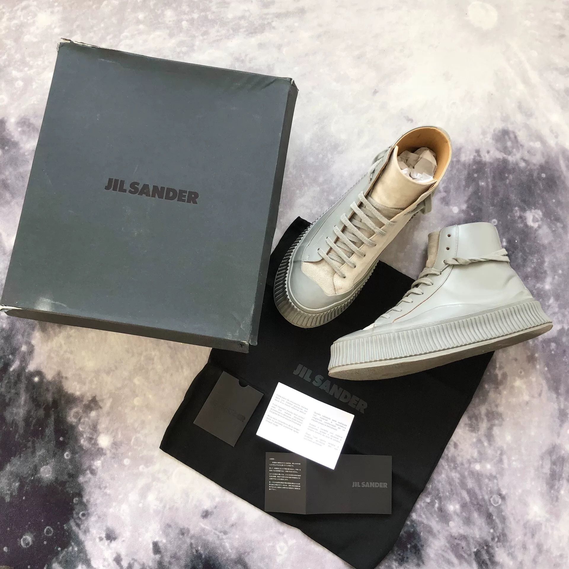 Jil Sander JIL SANDER Yin Yang Gray Thick Sole Shoes Size US 9 / EU 42 - 1 Thumbnail