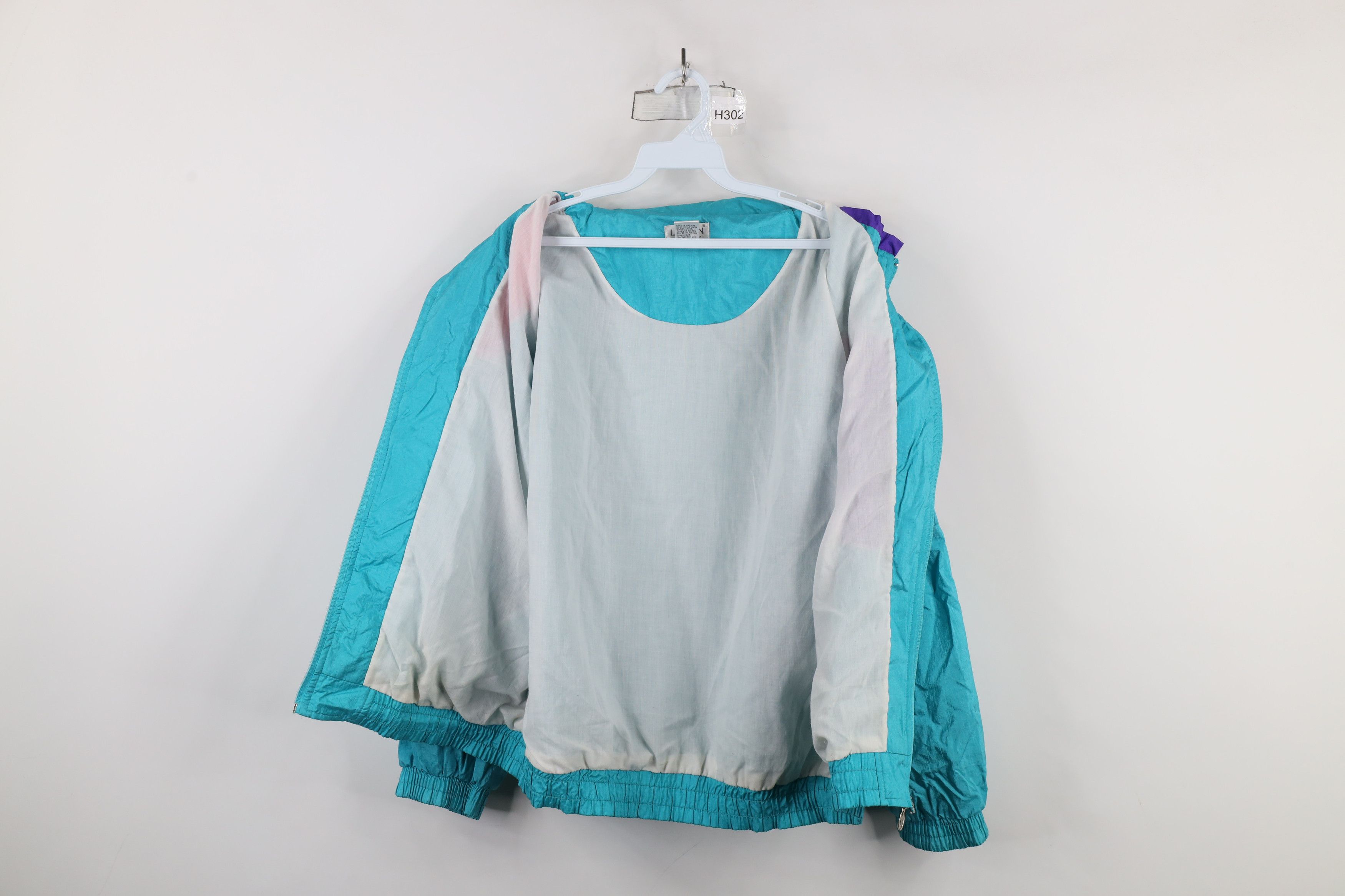 Vintage Vintage 90s Streetwear Lined Full Zip Windbreaker Jacket Size L / US 10 / IT 46 - 11 Thumbnail