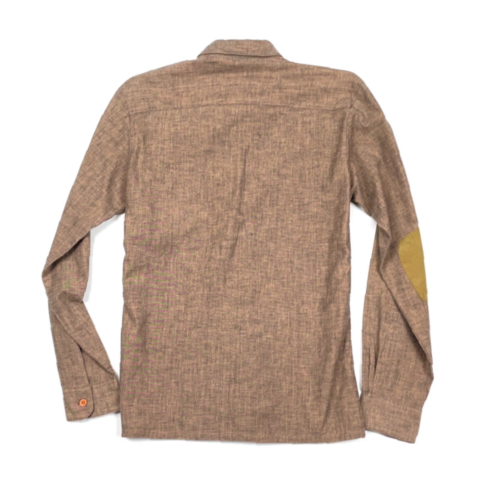 Vintage VTG 90s Brown Lightweight Hunting Shirt Sergio Valente Mens Small Button-Down Chest Pockets Collared Elbow Patches Cotton-Blend Size US S / EU 44-46 / 1 - 2 Thumbnail
